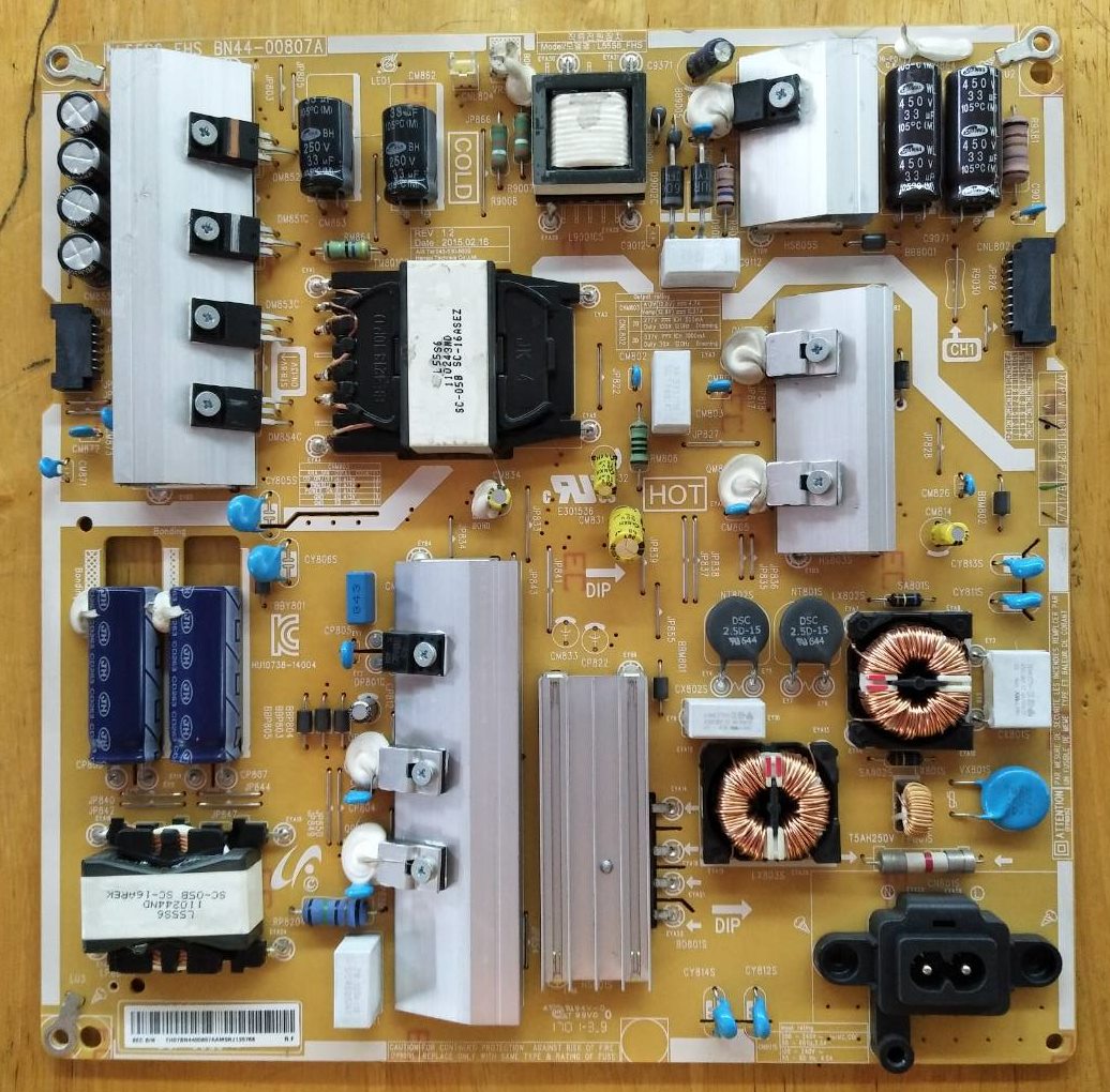POWER SUPPLY SAMSUNG (ซัพพลาย ซัมซุง) อะไหล่แท้/มือสองพร้อมใช้งาน พาร์ท BN44-00807A :BN44-00807D (รุ่นที่ใช้ได้ทั้งหมดมี22รุ่นตามที่ระบุด้านล่าง)