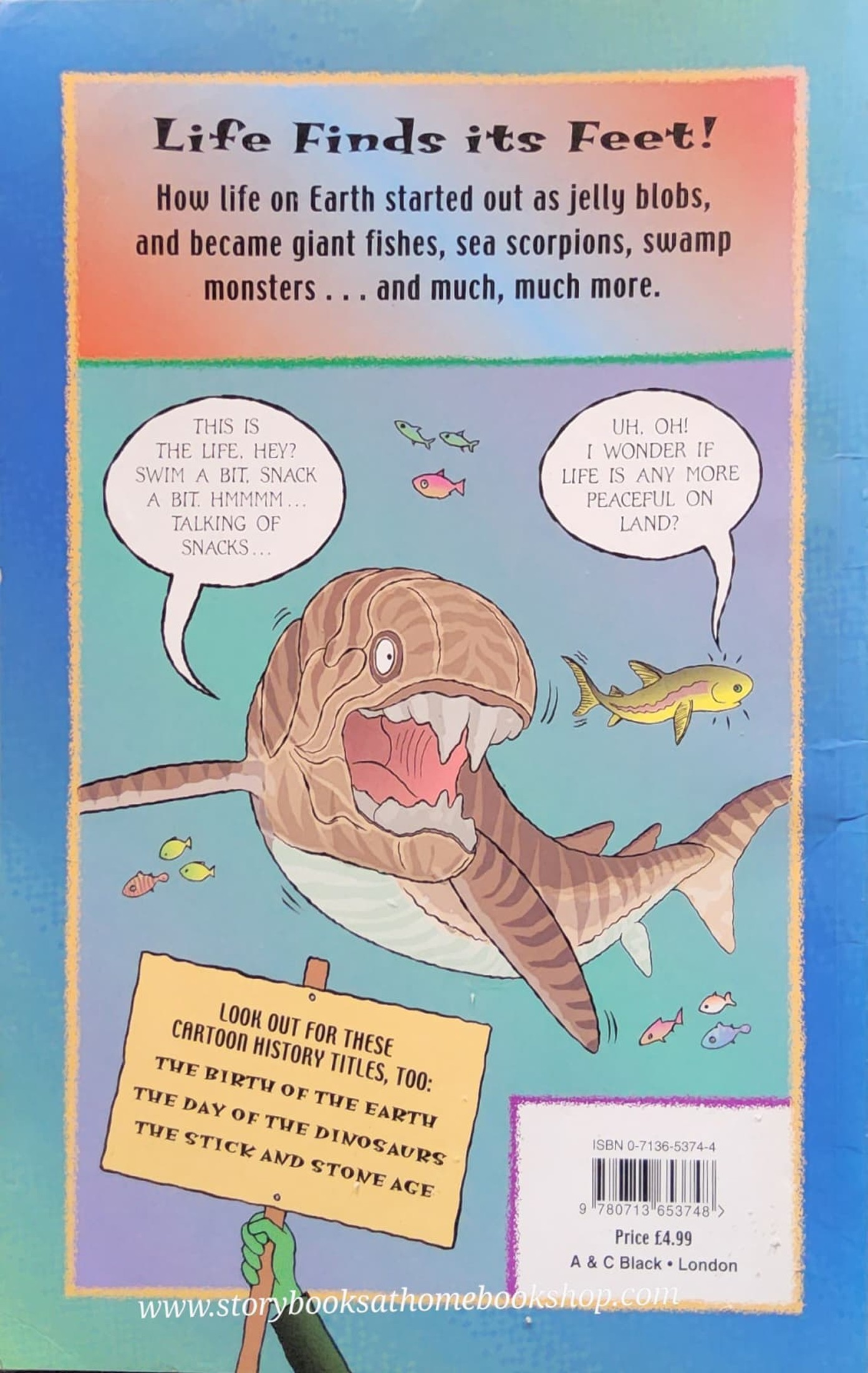 หนังสือนิทานปกอ่อน ** 🍅🍓A CARTOON HISTORY OF THE EARTH:LIFE FINDS ITS FEET