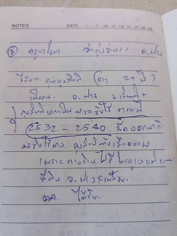 พระทันตธาตุ ครูบาใจมา วัดทุ่งจำลอง ต.แม่งอน อ.ฝาง จ.เชียงใหม่ องค์นี้ได้มาจากคุณลุงสันติ อายุ 79 ปี เป็นชาว อ.ฝาง จ.เชียงใหม่ คุณลุงสันติ เคยบวชเป็นพระ รับใช้ครูบาใจมา ตั้งแต่ปี พ.ศ. 2532-2540 ท่านสึกมาเมื่อปี 2541 มาดูสวนส้ม และดูแลคุณแม่