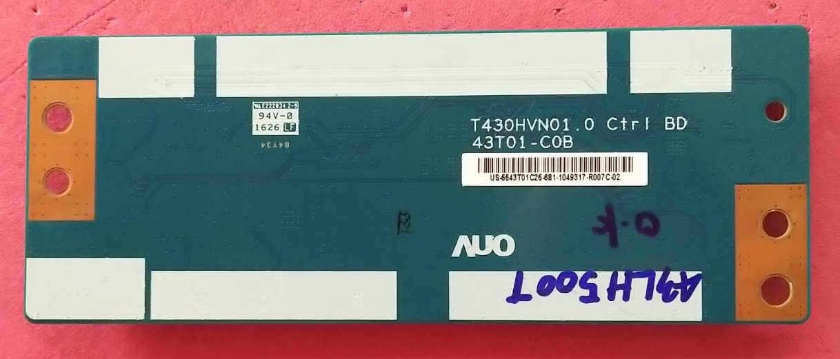 ทีคอนLG (แอลจี) ของแท้ถอดจากเครื่อง รุ่น43LH500T-TA พาร์ทT430HVN01.0 43T01