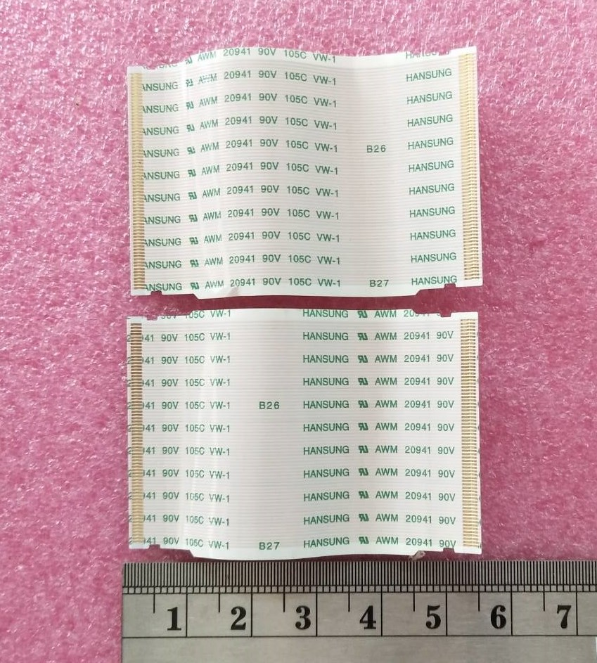 สายแพรทีวีซัมซุง SAMSUNG สายแพรจากทีคอนไปจอ พาร์ท BN96-39412A ราคานี้ 1ชุด2ชิ้น