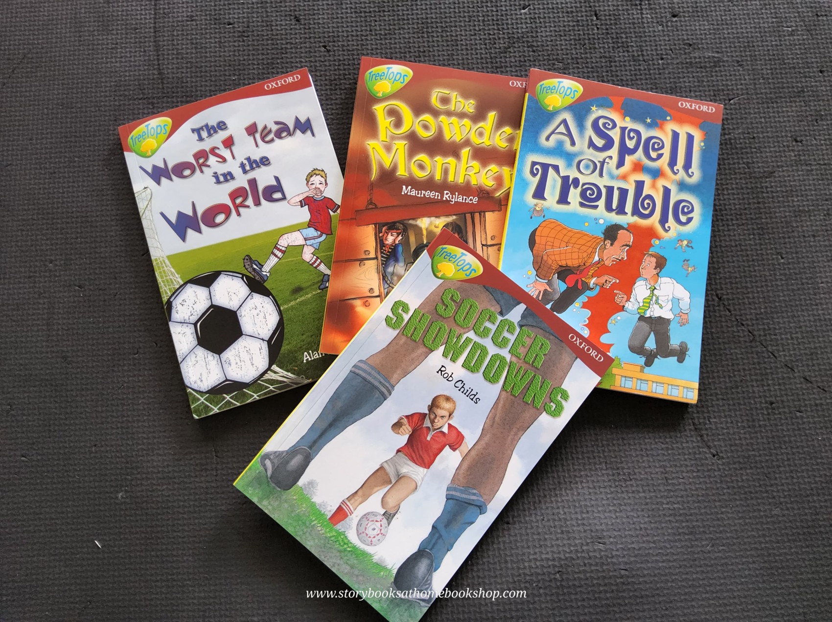 วรรณกรรมเยาวชน** **หนังสือนิทานปกอ่อน** 🍅TREETOPS OXFORD FICTION READING STAGE 15 (4BOOKS)