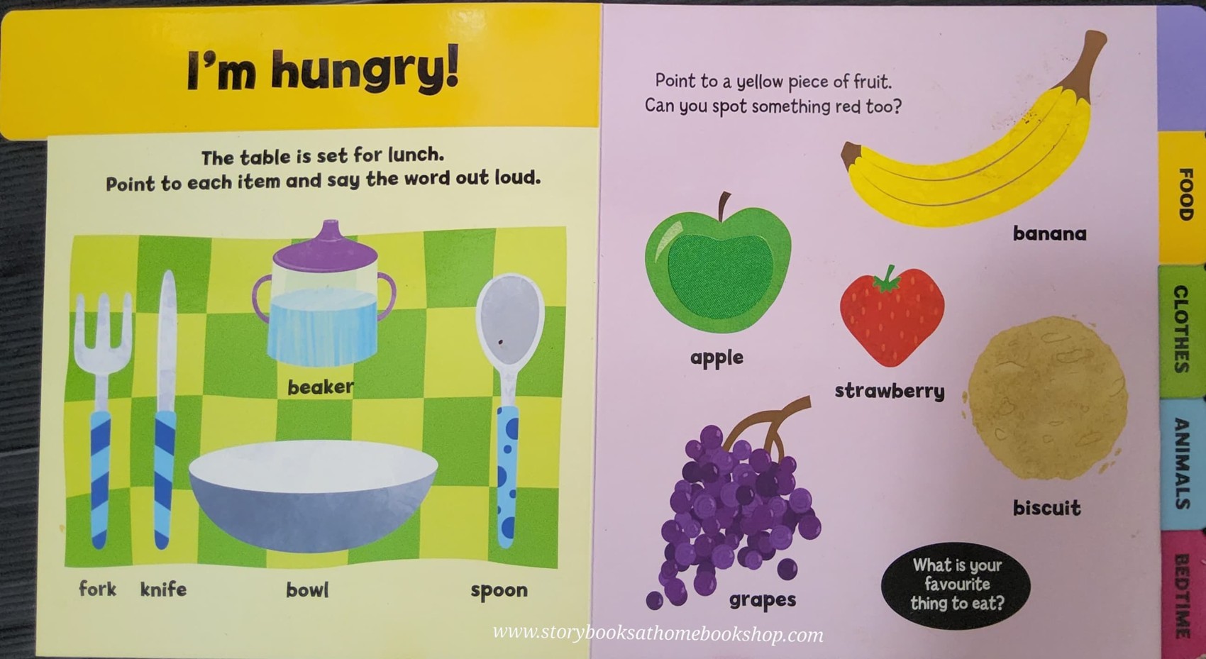 BOARD BOOK ** 🍅🍓MY FIRST BOOK OF WORDS