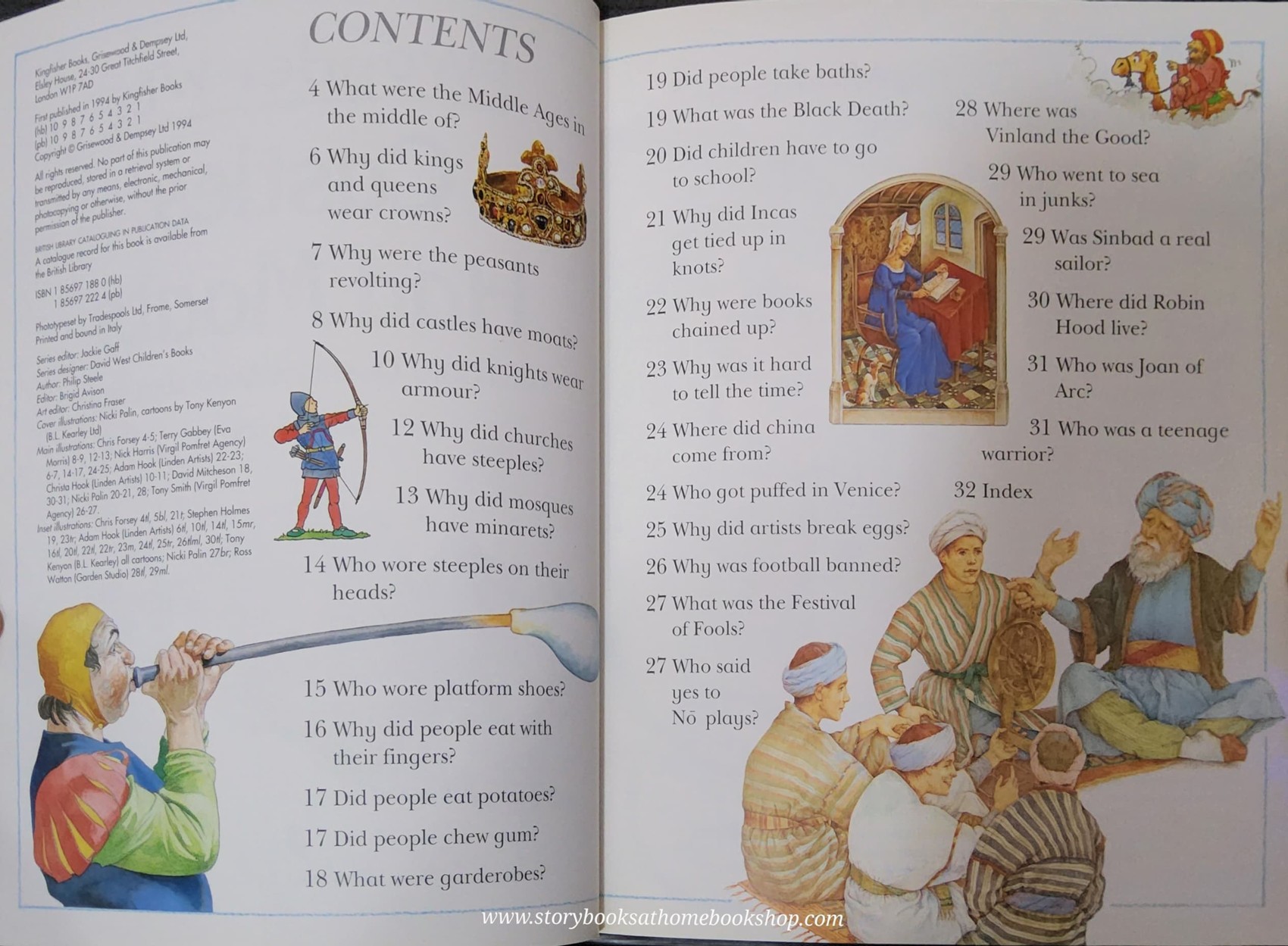 KNOWLEDGE BOOK** ♥️I WONDER WHY CASTLES HAD MOATS AND OTHER QUESTIONS ABOUT LONG AGO