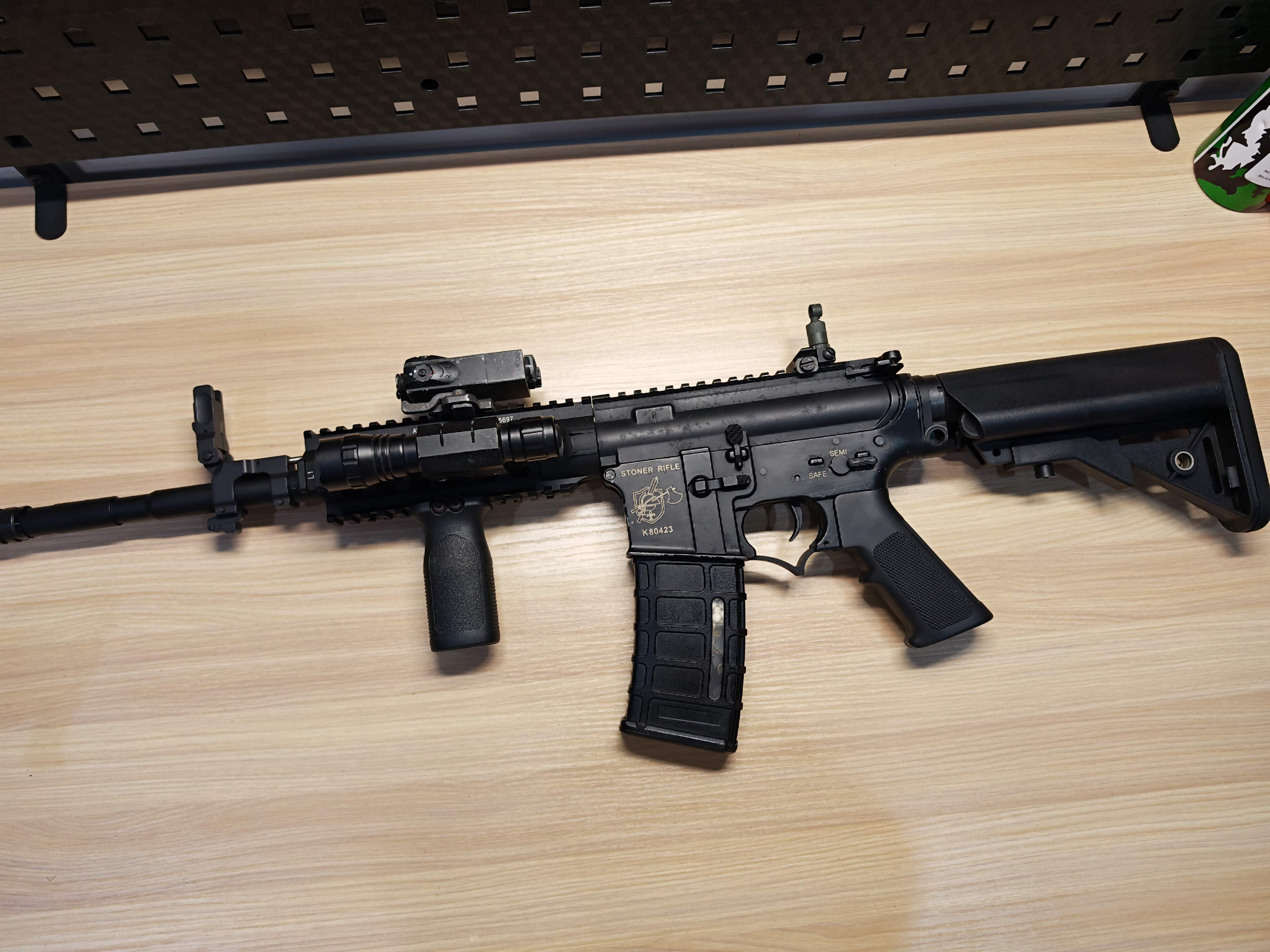 Golden Eagle M4 ติดบอร์ด BR แต่งเกียร์ มอเตอร์แต่ง เรทบอลสูง โลหะทั้งตัว AEG BB Gun บีบีกัน Airsoft Gun ปืนอัดลม ปืนยาวไฟฟ้า มือสอง