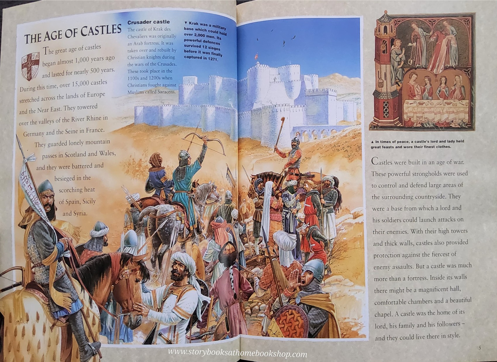 KNOWLEDGE BOOK** ♥️THE BEST-EVER BOOK OF CASTLES (FOLD OUT ในเล่ม)