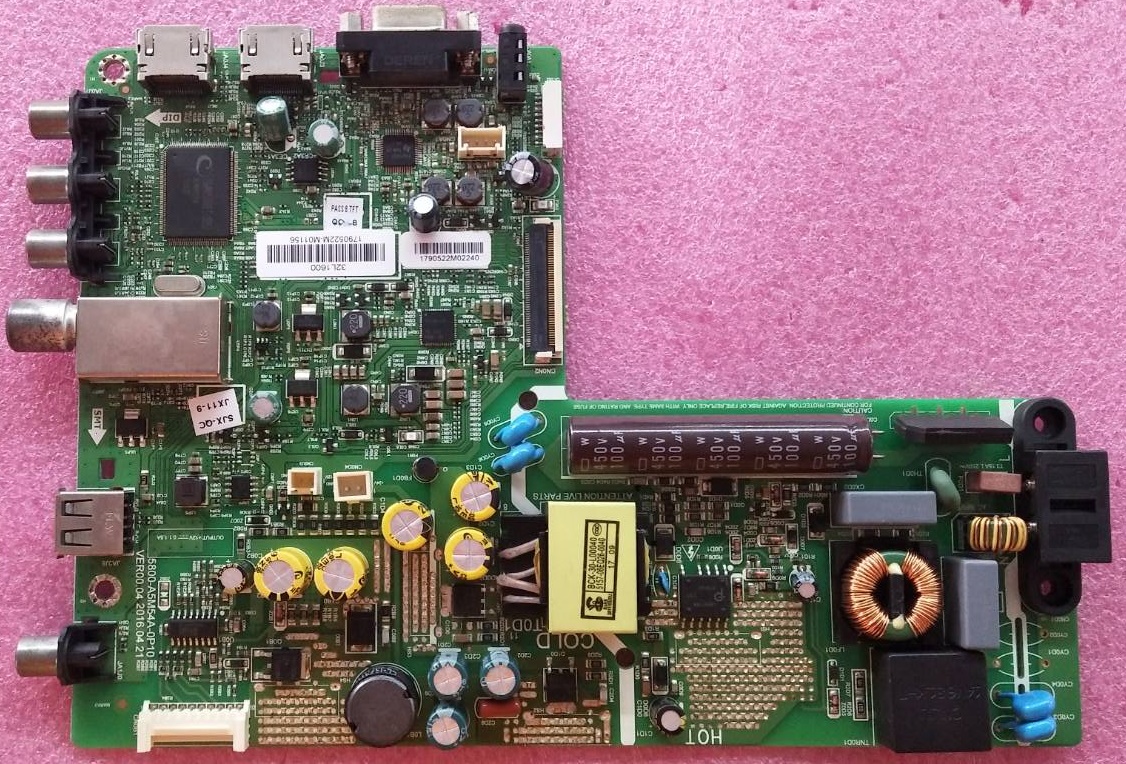 เมนบอร์ดทีวี โตชิบ้า TOSHIBA ของแท้มือสองถอดจากเครื่อง รุ่น 32L1600VT พาร์ท5800-A5M54A-0P10