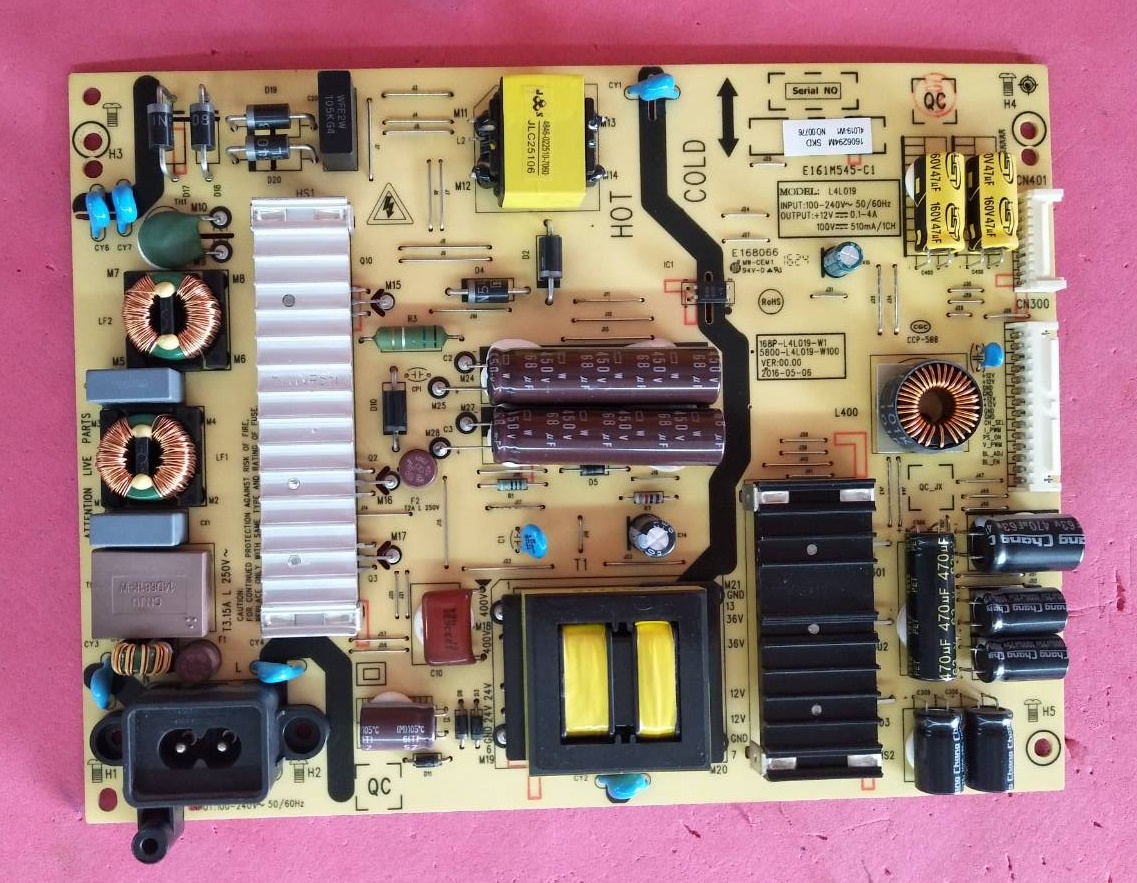 POWER SUPPLY PANASONIC (พานาโซนิค) ของแท้ถอดจากเครื่อง รุ่น TH-43DX400T พาร์ท5800-L4L019-W100