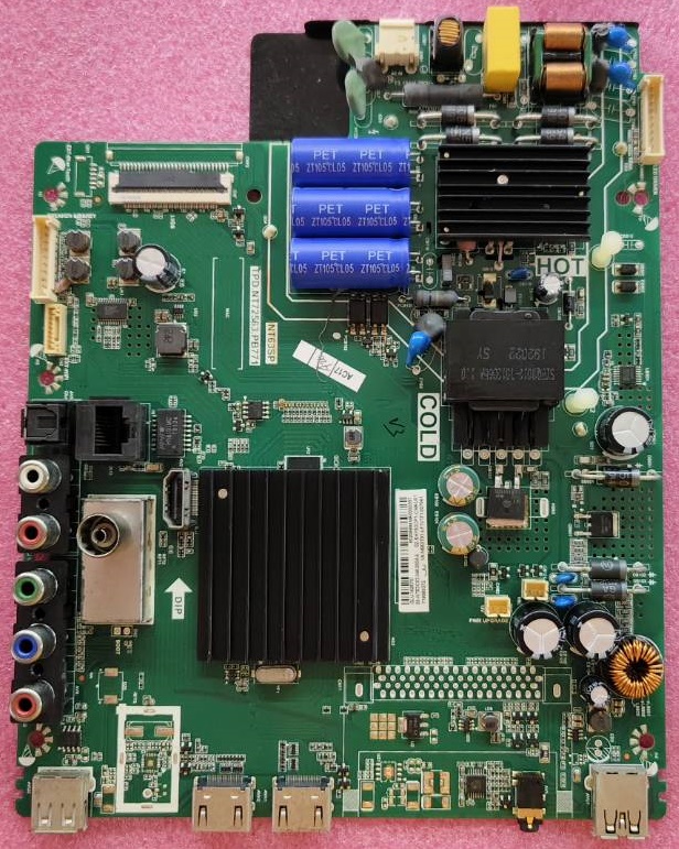 เมนบอร์ดทีวี ทีซีแอล TCL อะไหล่แท้/ของถอด ใช้กับรุ่น LED40S62 พาร์ท TPD.NT72563.PB771 เบอร์ทีบาร์V400HJ6-PE1