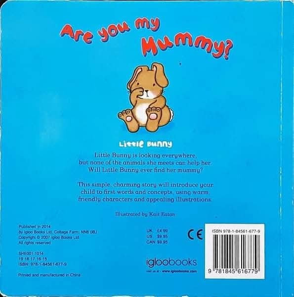 Board Book ** 🍅🍓Are you my Mummy? LITTLE BUNNY