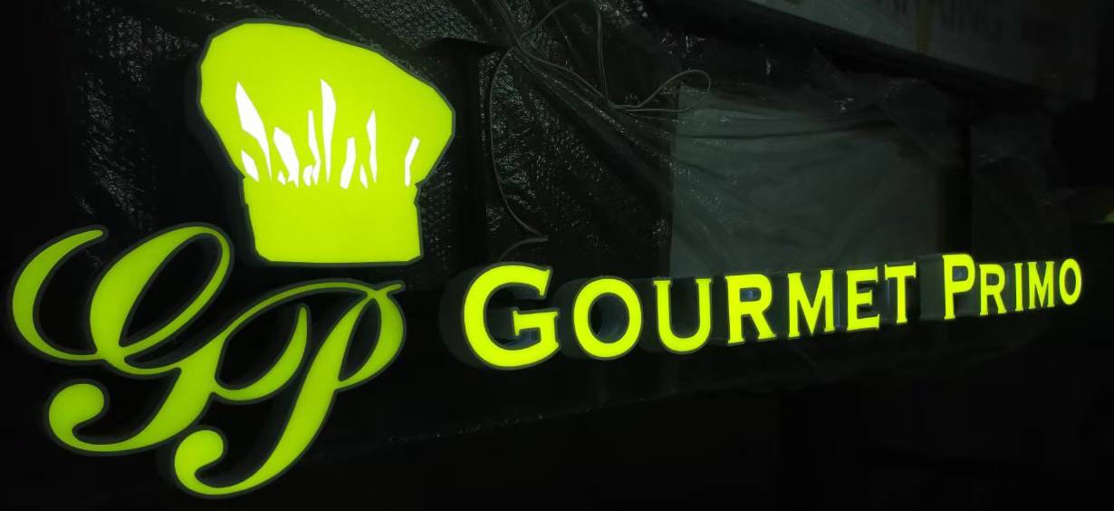 #ป้ายอักษรไฟออกหน้า