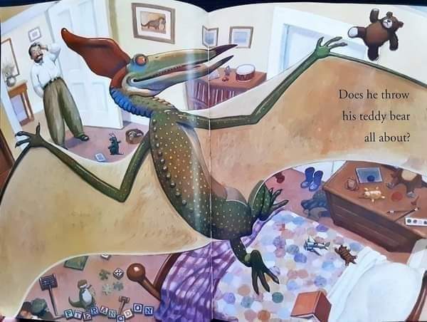 หนังสือนิทานเด็ก ภาษาอังกฤษ ปกอ่อน 🍓🍓HOW DO DINOSAURS SAY GOOD NIGHT?/Used สภาพ 80-90%