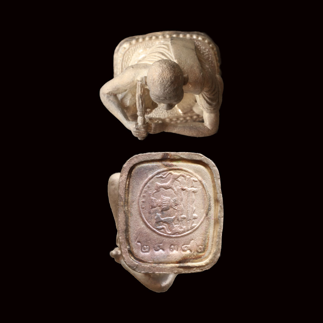 รูปหล่อหลวงพ่อคูณ เนื้อเงิน รุ่น ลาภ-ยส-ทวีคูณ ปี2538 (กระทรวงแรงงาน จัดสร้าง)