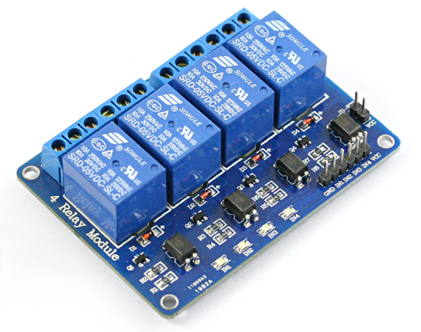 บอร์ด Relay 4ช่อง 5V