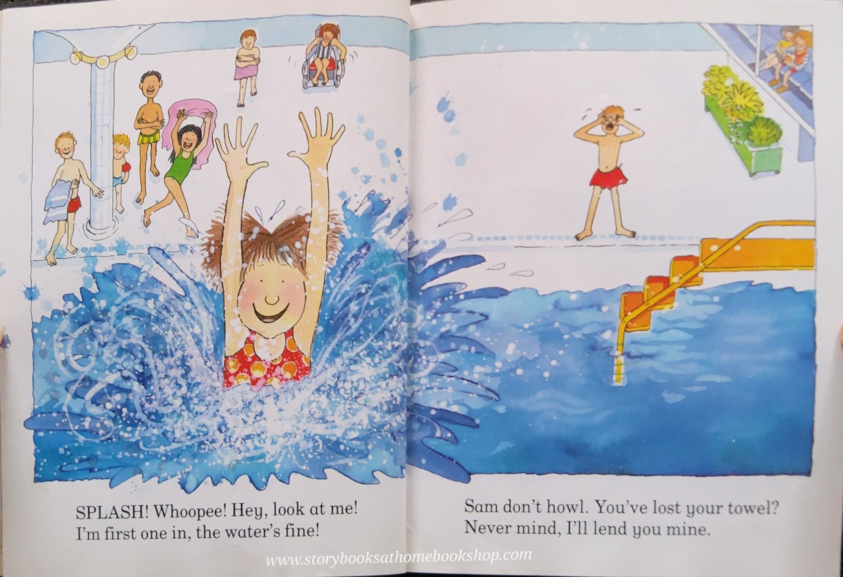 หนังสือนิทานปกอ่อน** 🍓🍓YOU CAN SWIM JIM BY KAYE UMANSKY&MARGARET CHAMBERLAIN