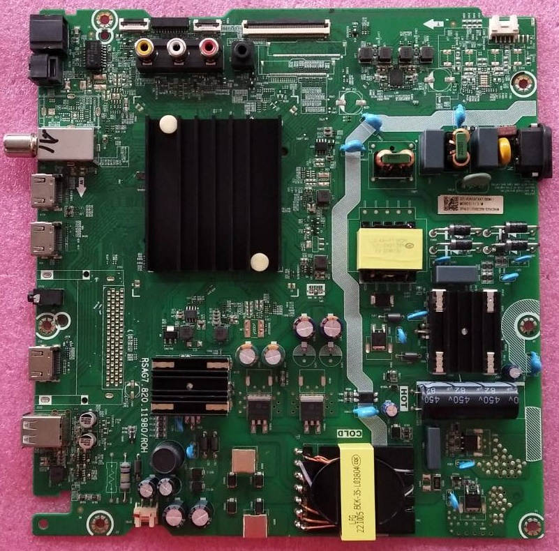 เมนบอร์ดทีวี ไฮเซน Hisense ของแท้มือสองถอดจากเครื่อง รุ่น 43A6500H 43U6K 43A6500K พาร์ทติดบอร์ดRSAG7.820.11980/ROH