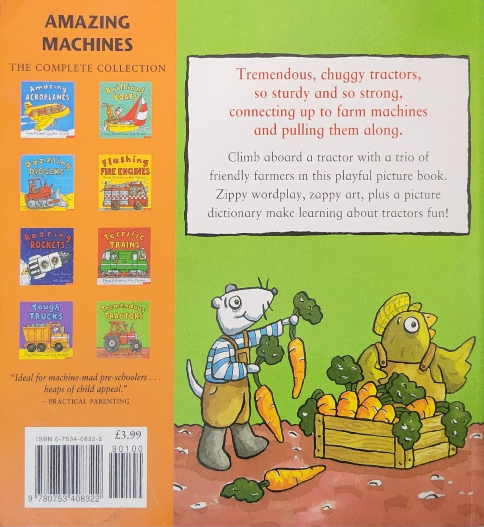 หนังสือนิทานปกอ่อน** ♥️TREMENDOUS TRACTORS BY TONY MITTON AND ANT PARKER