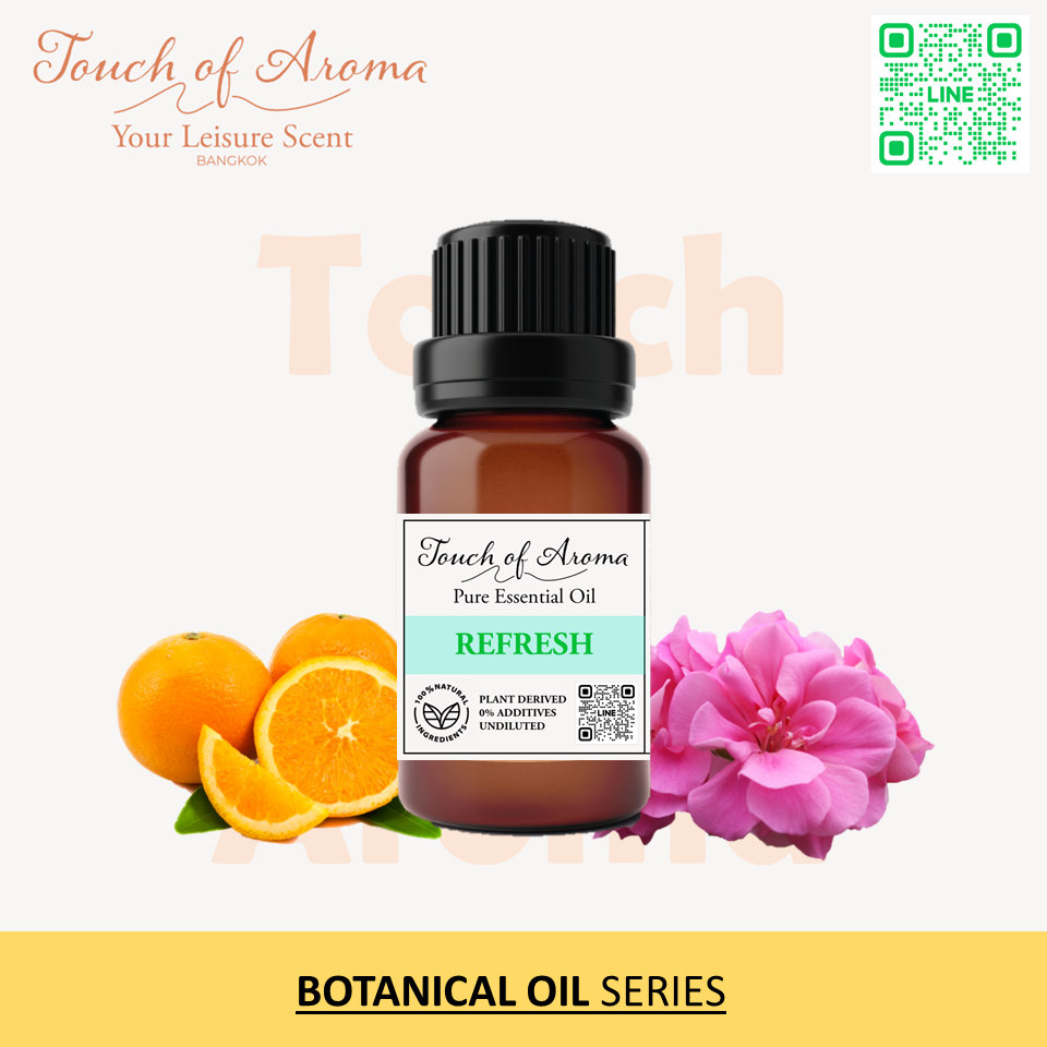REFRESH SIGNATURE OIL 100% Pure Natural น้ำมันหอมระเหยตะไคร้ บริสุทธิ์แท้ 100%