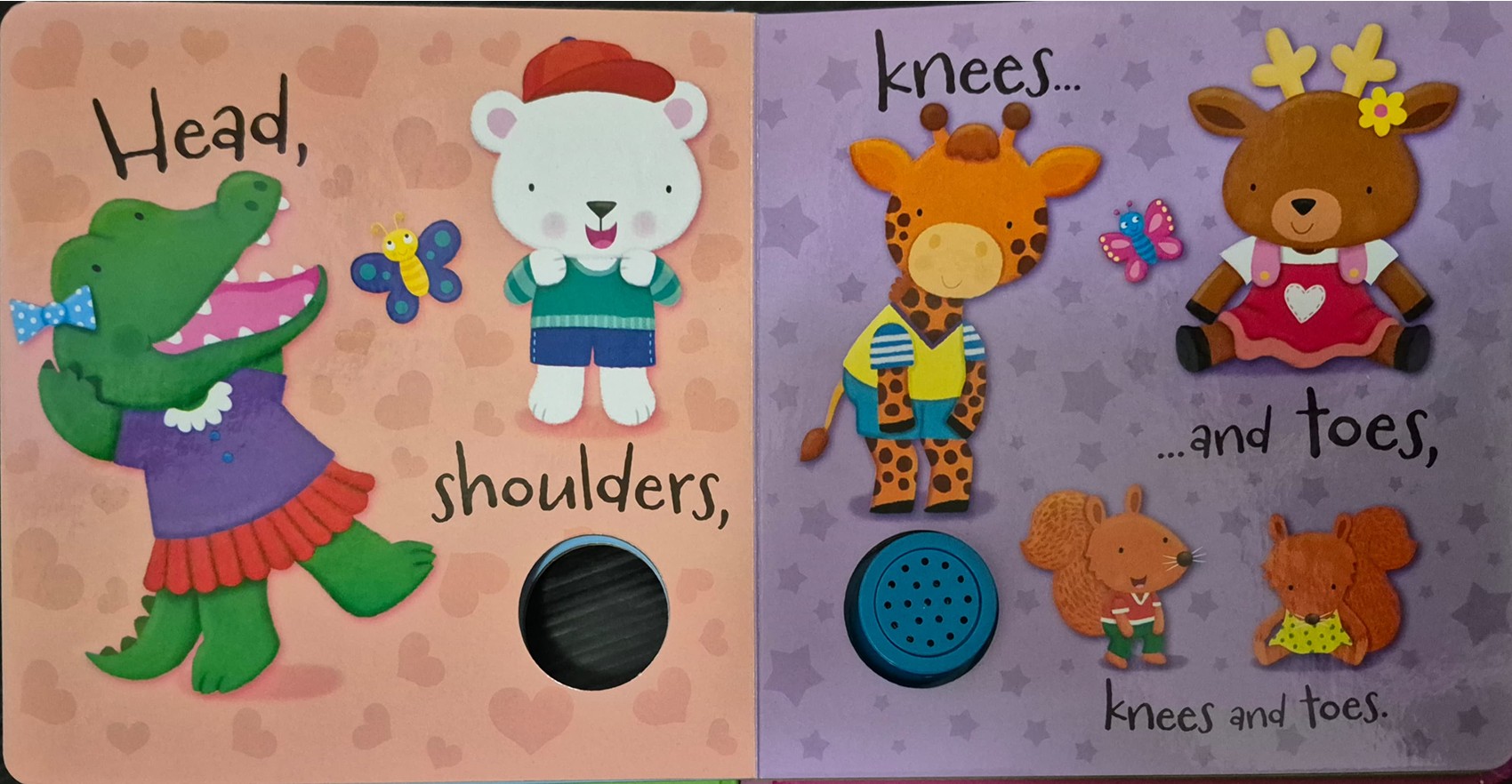 SOUND BOARD BOOK ** 🍅🍓HEAD,SHOULDERS,KNEES AND TOES