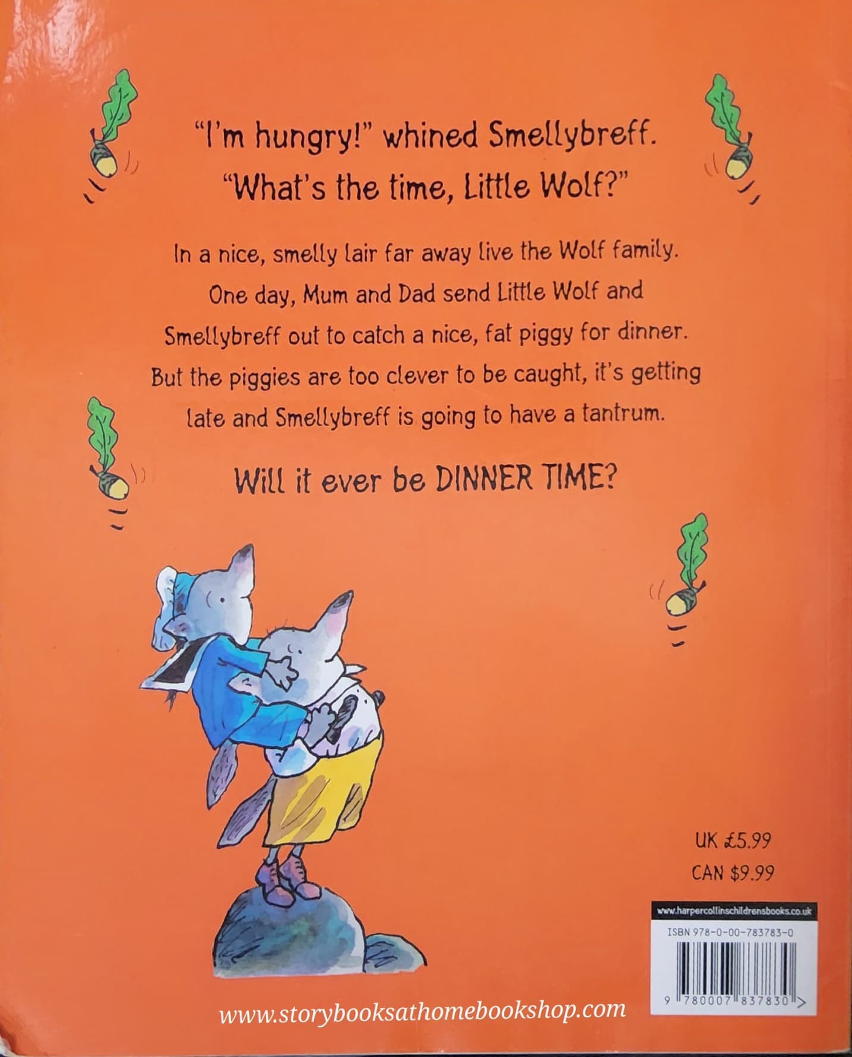 หนังสือนิทานปกอ่อน** 🍅🍓LITTLE WOLF AND SMELLYBREFF: WHAT'S THE TIME,LITTLE WOLF? BY IANN WHYBROW AND TONY ROSS