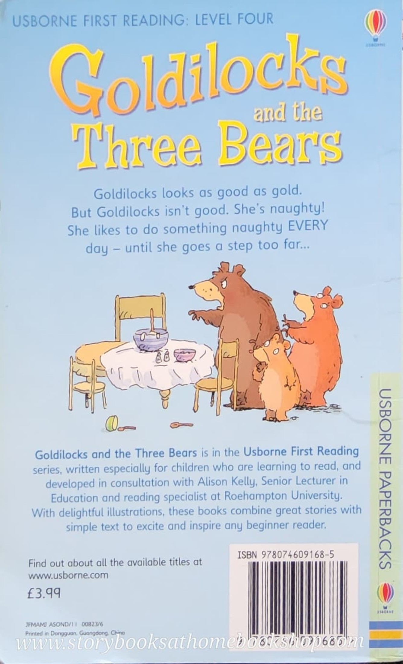 หนังสือนิทานปกอ่อน** ♥️USBORNE FIRST READING: GOLDILOCKS AND THE THREE BEARS