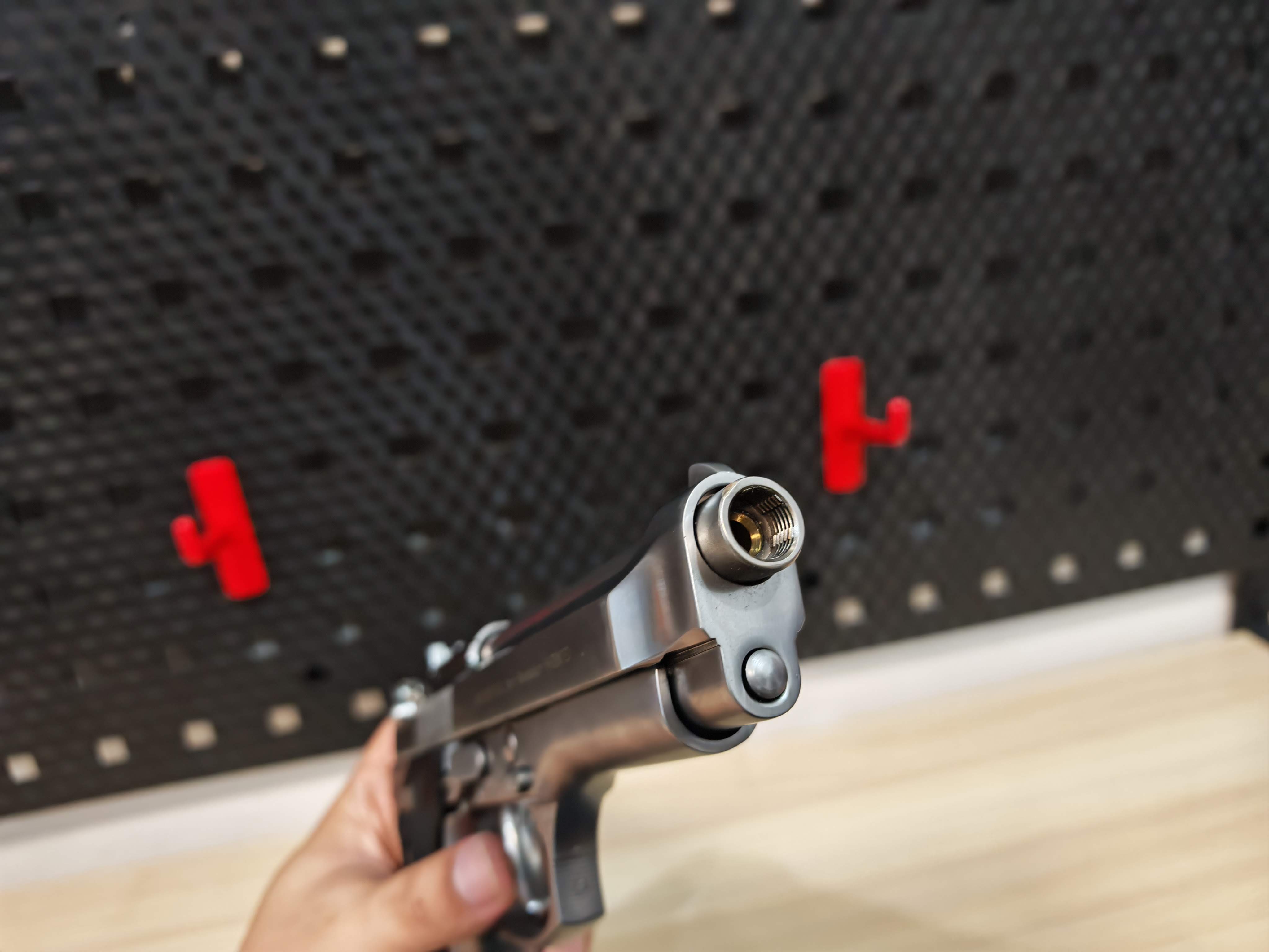 WE Beretta M92 Semi Version GBB เงิน ไต้หวัน BB Gun บีบีกัน แบบแก๊ส ปืนอัดลม มือสอง Airsoft Gun