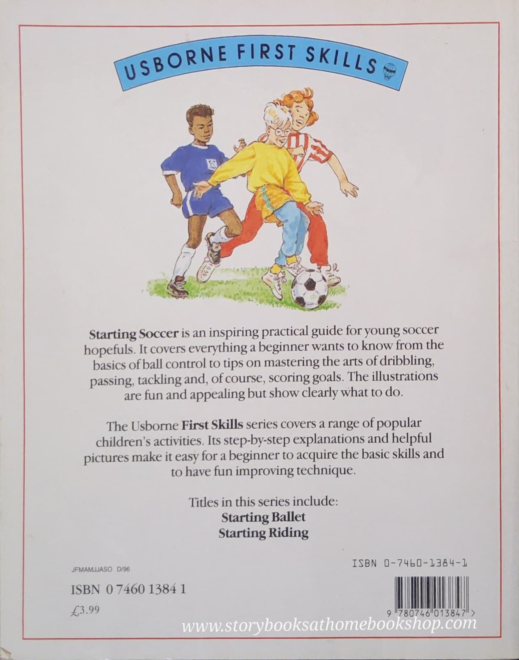 KNOWLEDGE BOOK ** 🍓🍓 USBORNE FIRST SKILLS:STARTING SOCCER🍅🍅