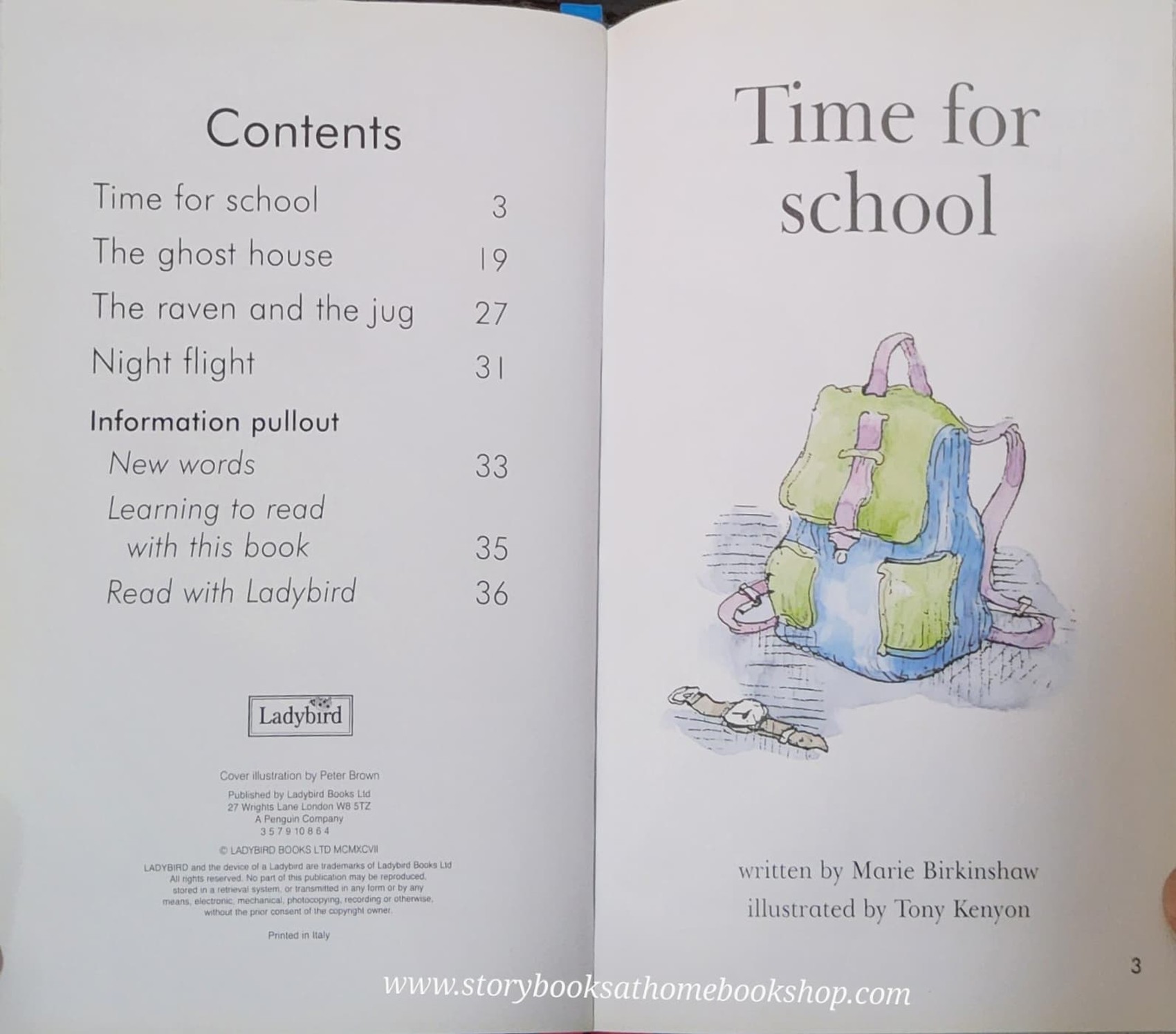 หนังสือนิทานปกแข็ง ** 🍅🍓READ WITH LADYBIRD:L3BOOK 1 THE GHOST HOUSE