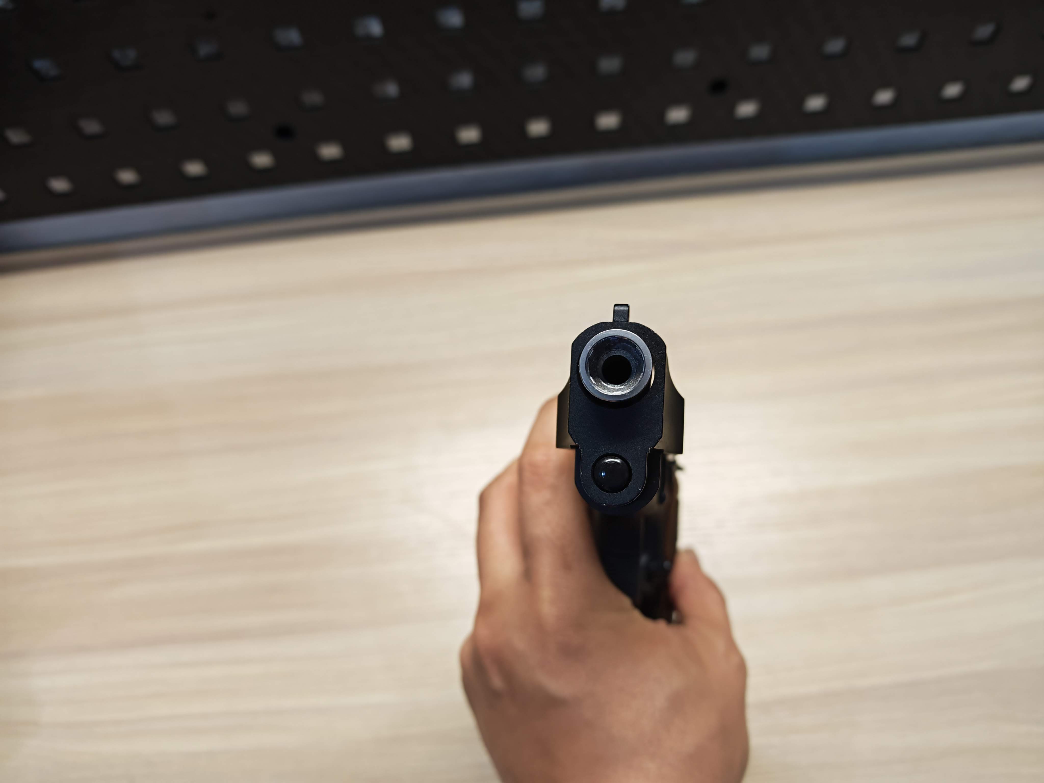 WE Beretta M92 Samurai Edge Biohazard Semi Version BB Gun บีบีกัน แบบแก๊ส ปืนอัดลม มือสอง Airsoft Gun