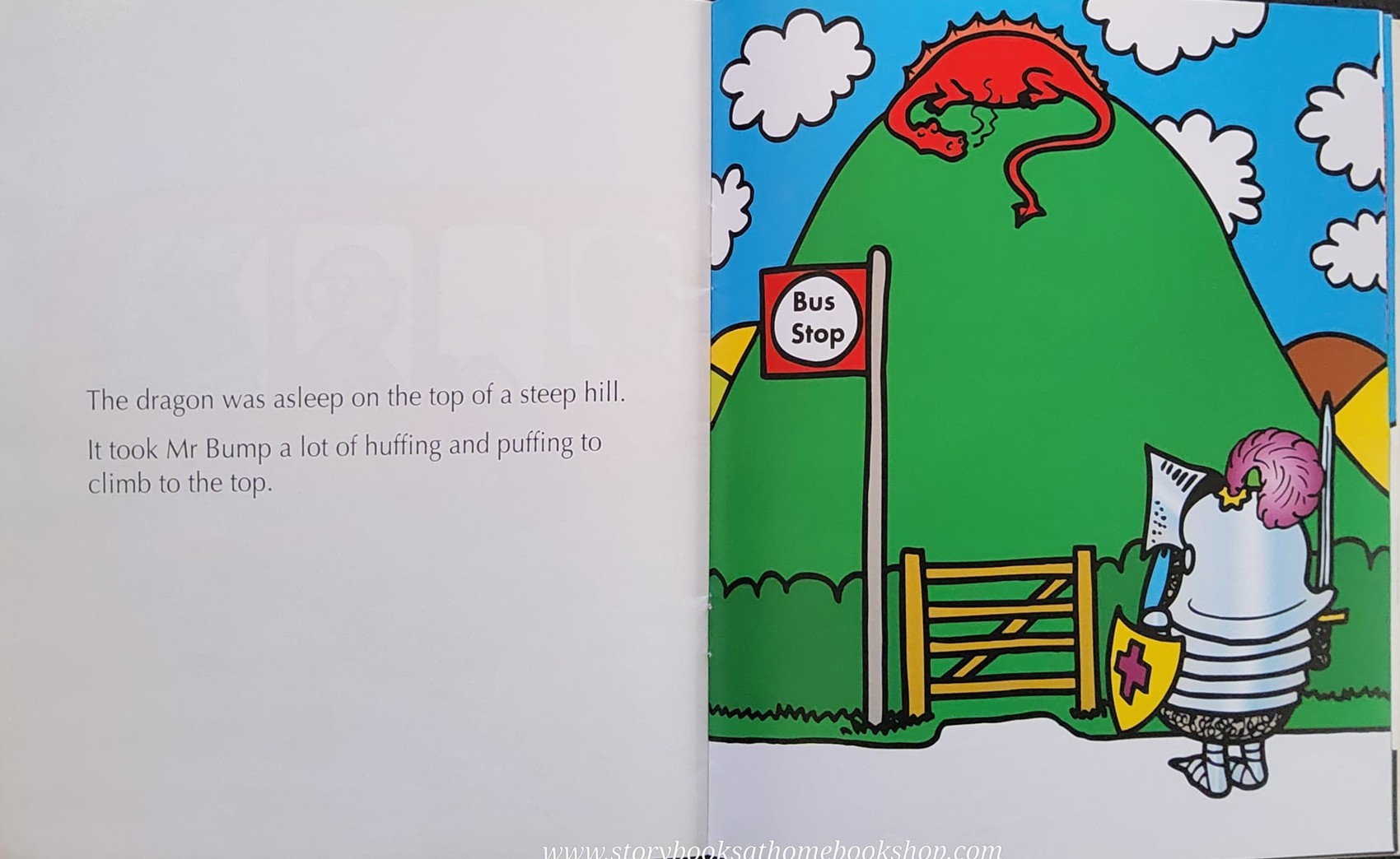 หนังสือ Bestseller Small book** **หนังสือนิทานปกอ่อน** 👉LITTLE MISS&MR.MEN👍 🍅🍓MR.BUMP AND THE KNIGHT BY Roger Hargreaues