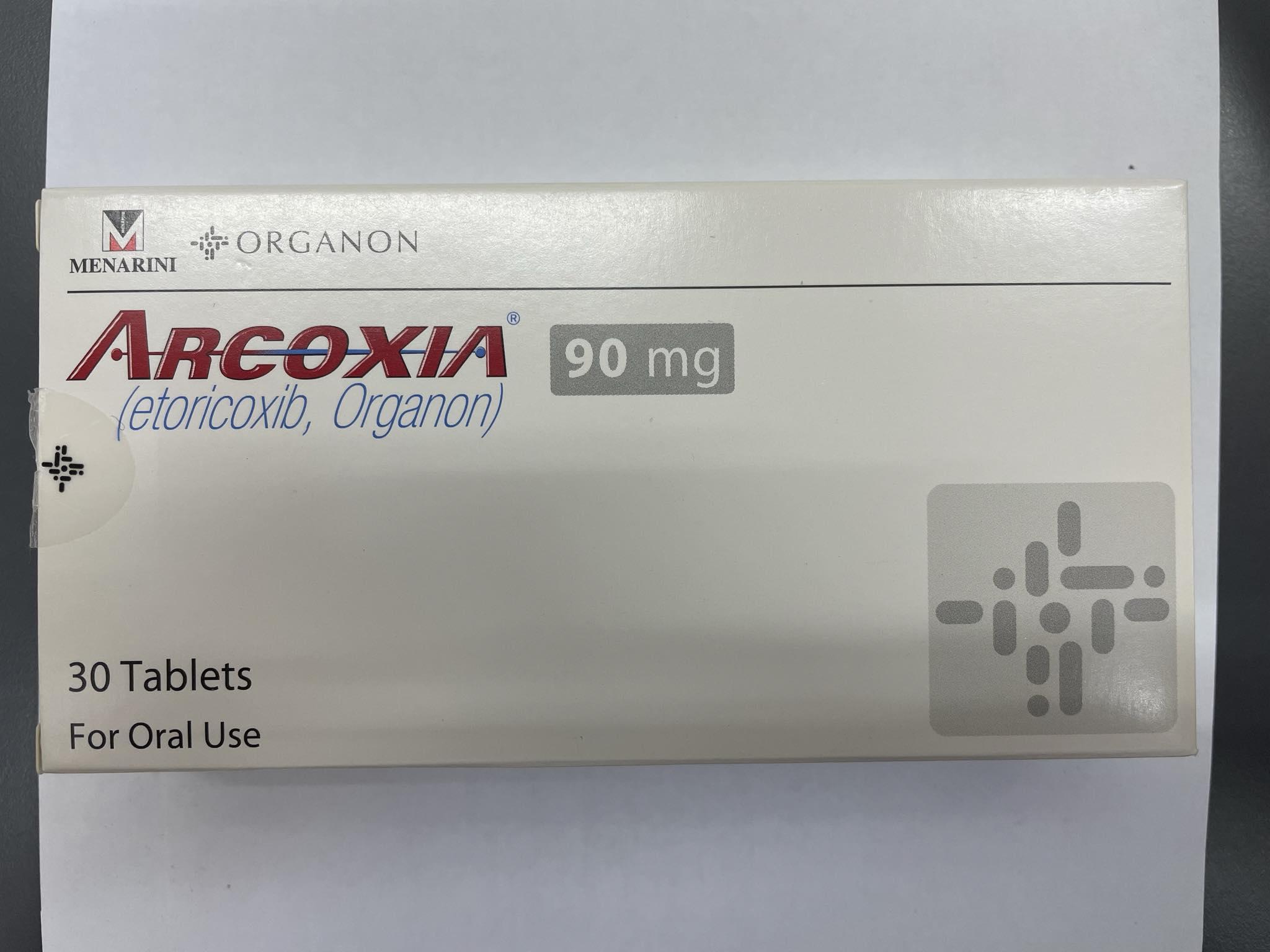ยา Arcoxia 90 mg แบ่งขาย 5 เม็ด