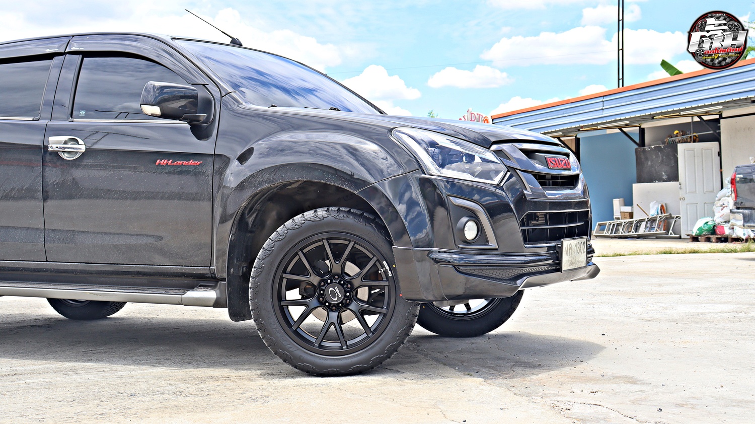 ISUZU HI-LANDER เปลี่ยนล้อยาง ล้อ OASIS Marvel 113 ขอบ20นิ้ว ยาง DCENTI All Terrain AT 265/50R20 106H