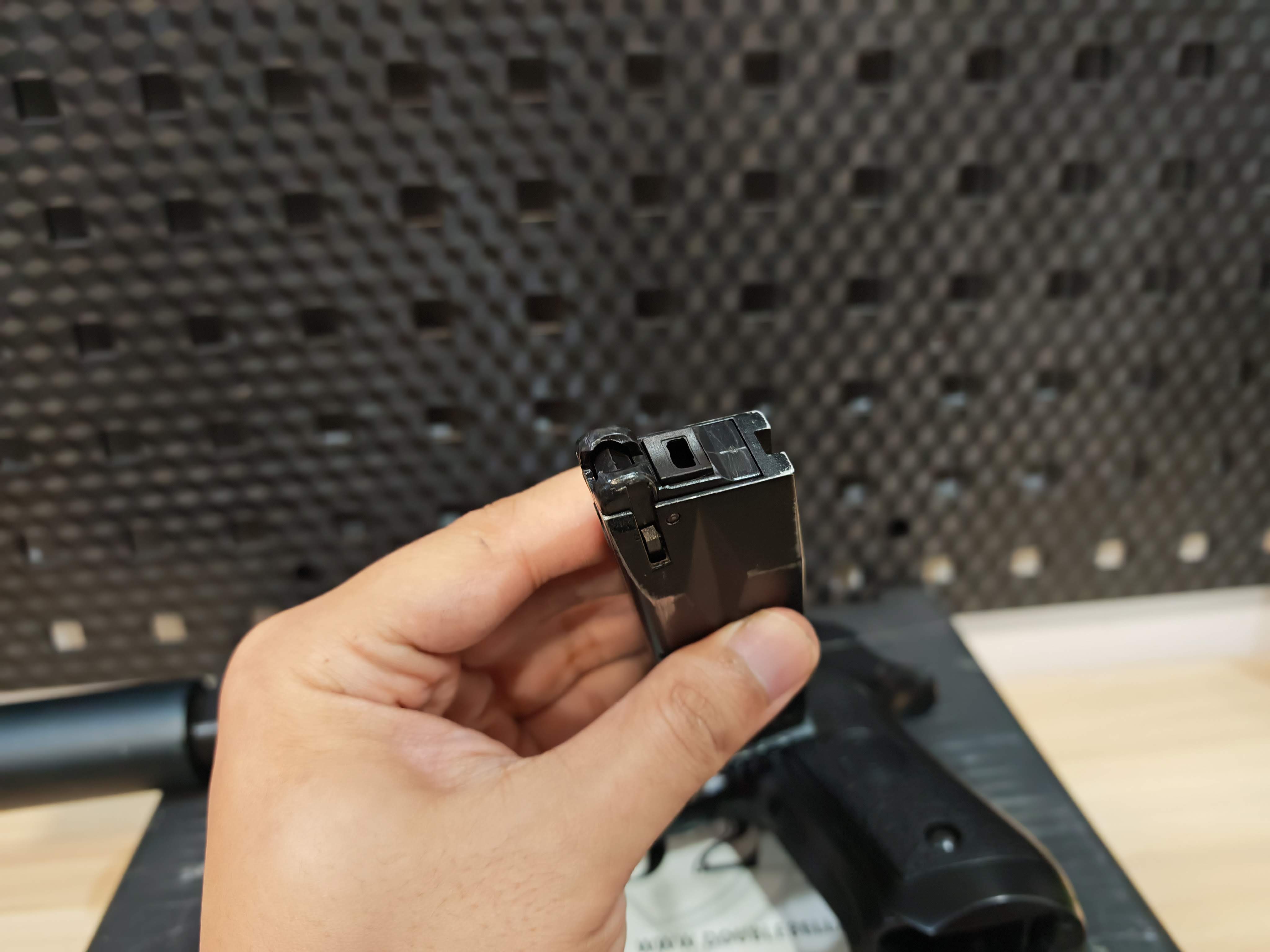 Double Bell 736 Taurus PT92 Beretta สีดำ GBB BB Gun บีบีกัน แบบแก๊ส ปืนอัดลม มือสอง Airsoft Gun