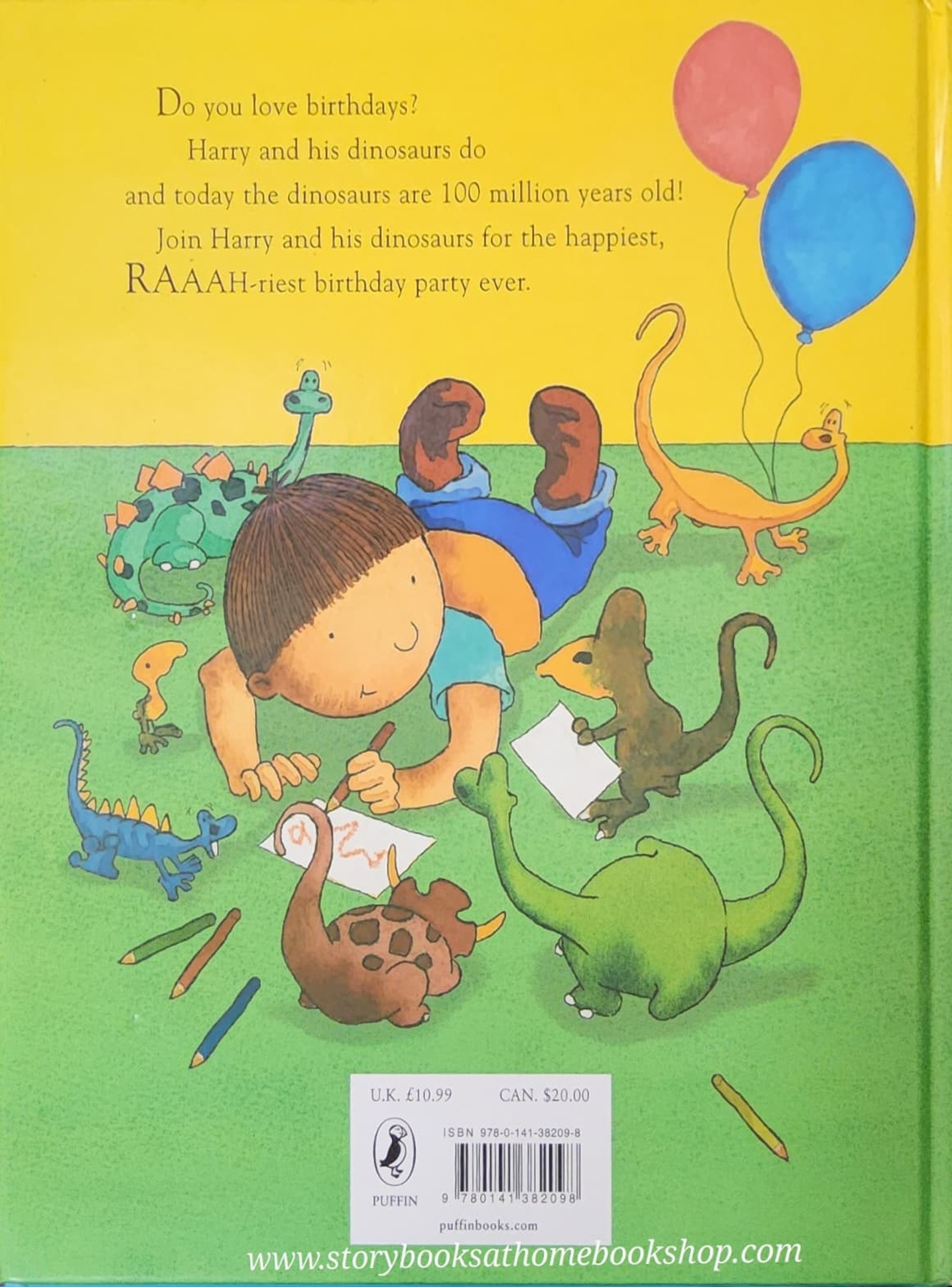 หนังสือนิทานปกแข็ง** 🍅🍅HARRY AND THE DINOSAURS HAVE A HAPPY BIRTHDAY