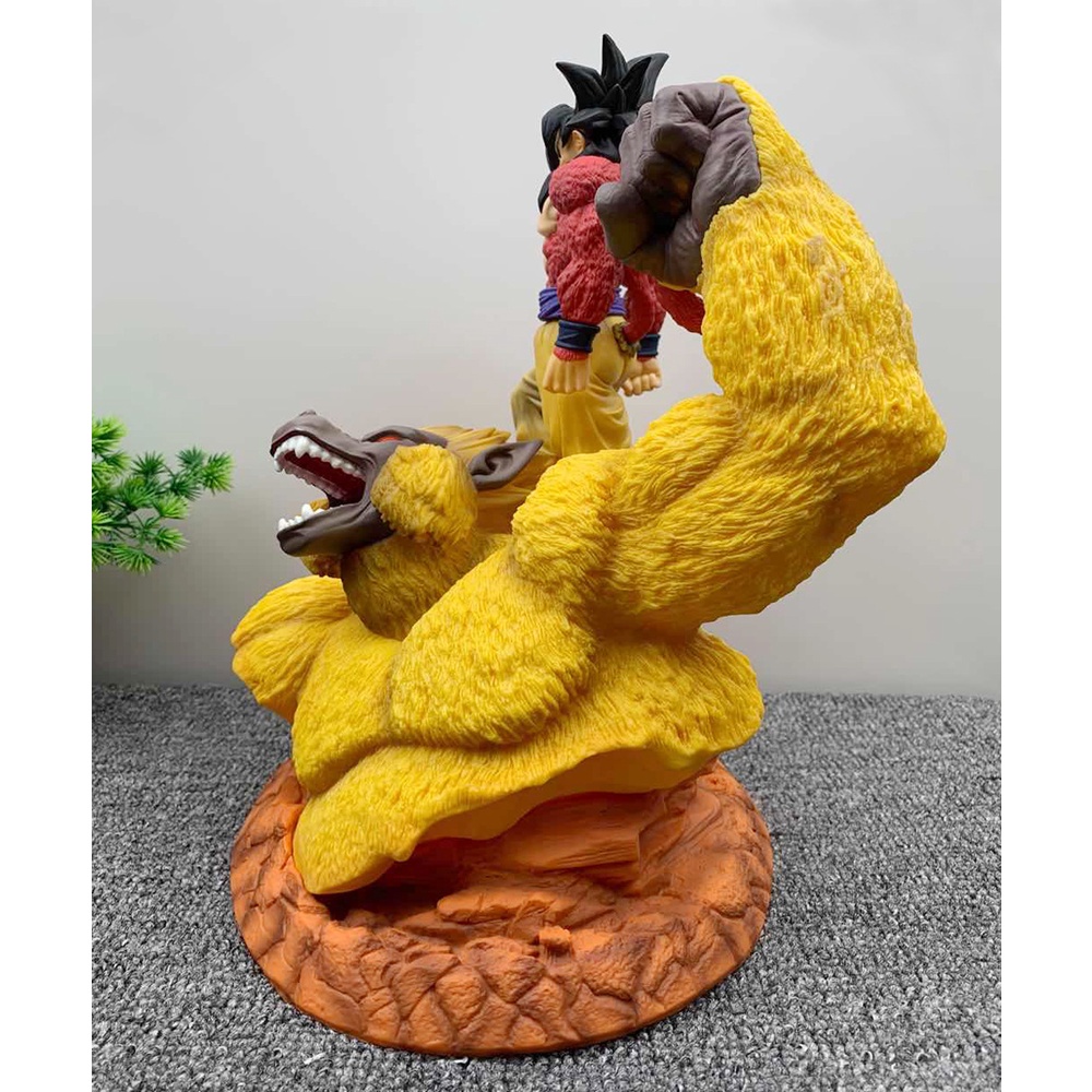 (พร้อมส่ง)โกคูร่าง4กับลิงยักษ์ 34cm ดราก้อนบอล ฟิกเกอร์ โมเดล Goku SS4 & Giant Ape Dragon Ball Figure Dragonball