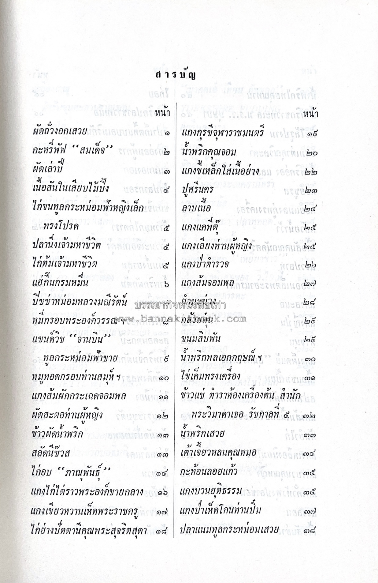 ตำราอาหารชุดพิเศษ ของกลุ่มนักข่าวหญิง ตำรับอาหารของพระราชวงศ์ บุคคลสำคัญผู้มีชื่อเสียง.