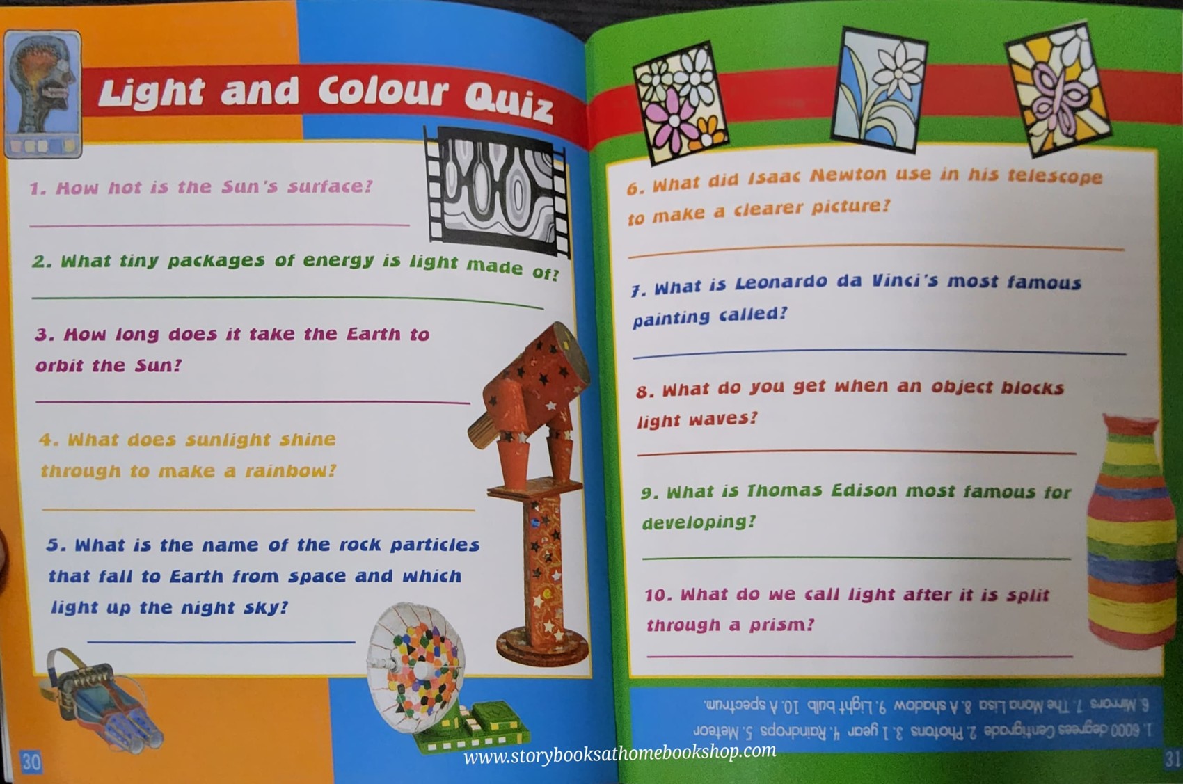 KNOWLEDGE BOOK** ♥️SIMPLY SCIENCE: LIGHT AND COLOUR