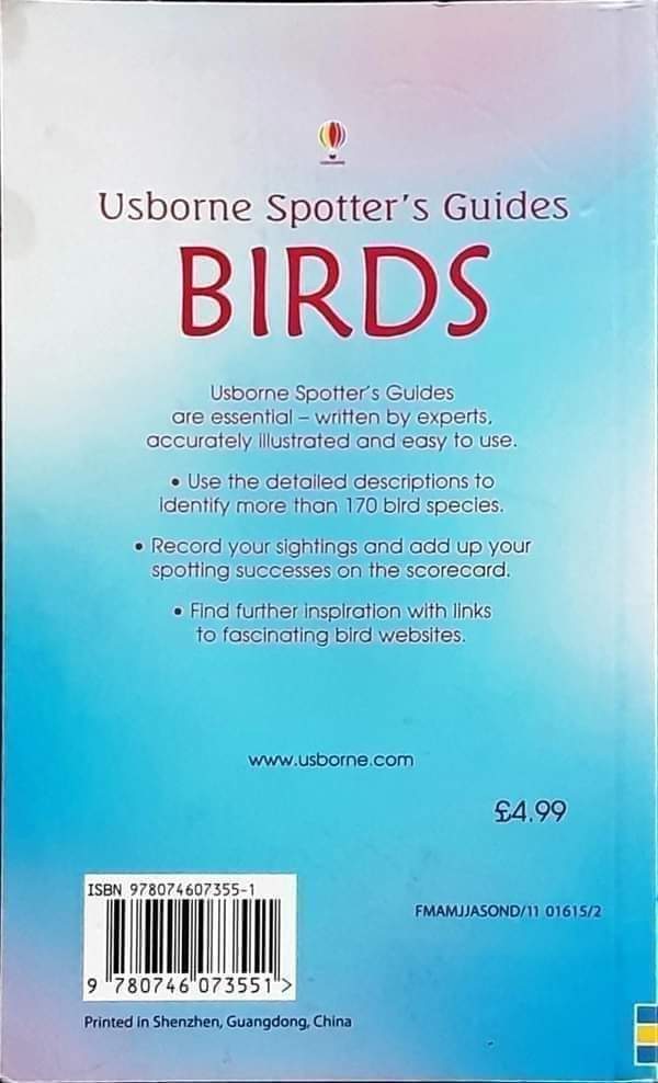Knowledge Book ð
ð
Usborne Spotter's Guide BIRDS