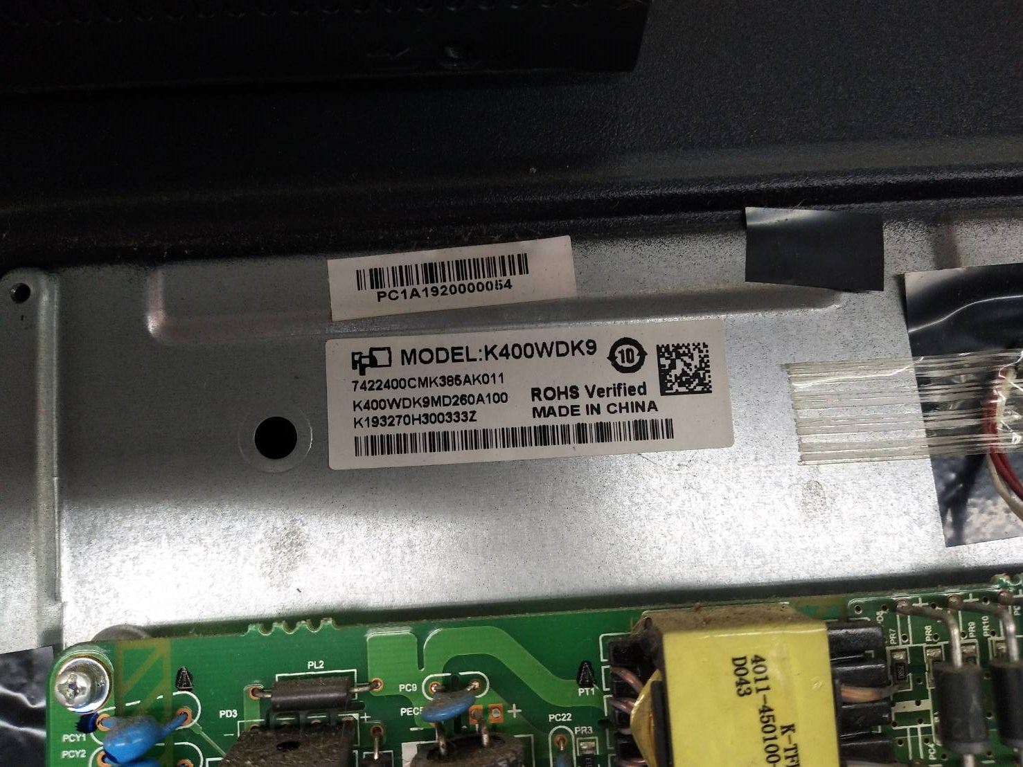 One Board PHILIPS (วันบอร์ด ฟิลลิปส์) อะไหล่แท้/ของถอด รุ่น40PFT5063S/67 :MSD3663-T5C1 เวอร์ชั่นจอK400WDK9