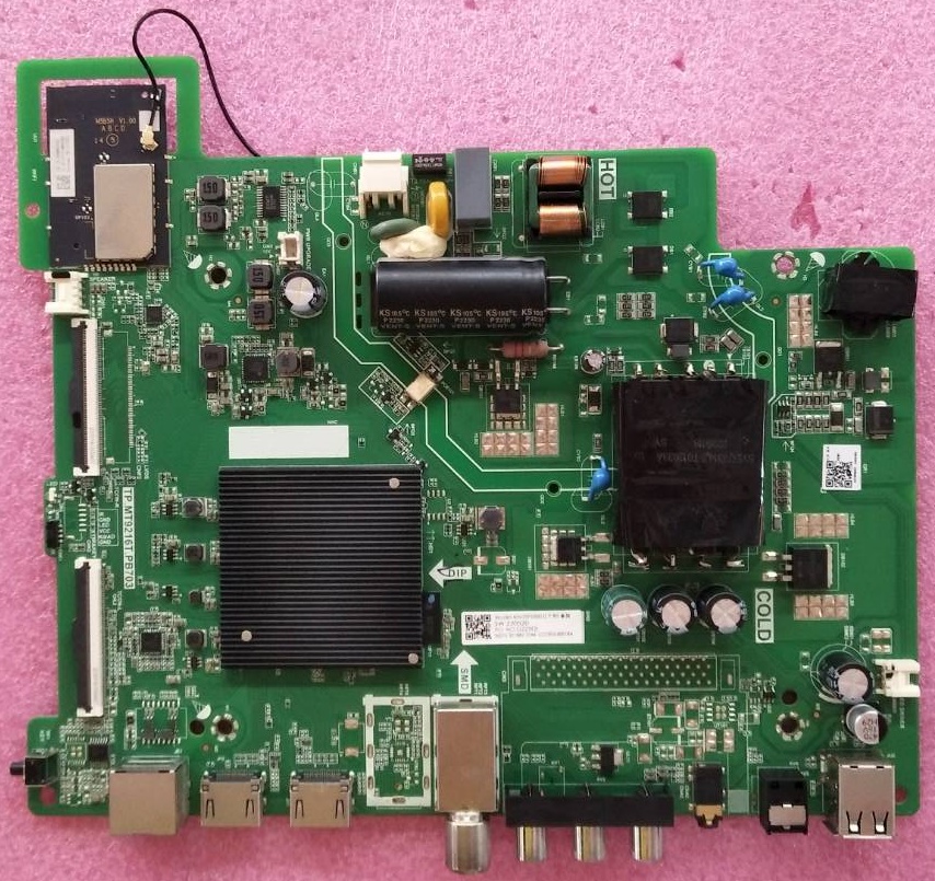 วันบอร์ดทีวี โตชิบ้า TOSHIBA อะไหล่แท้มือสองพร้อมใช้งาน ใช้กับรุ่น43V35KP พาร์ทติดบอร์ดTP.MS9216T.PB703