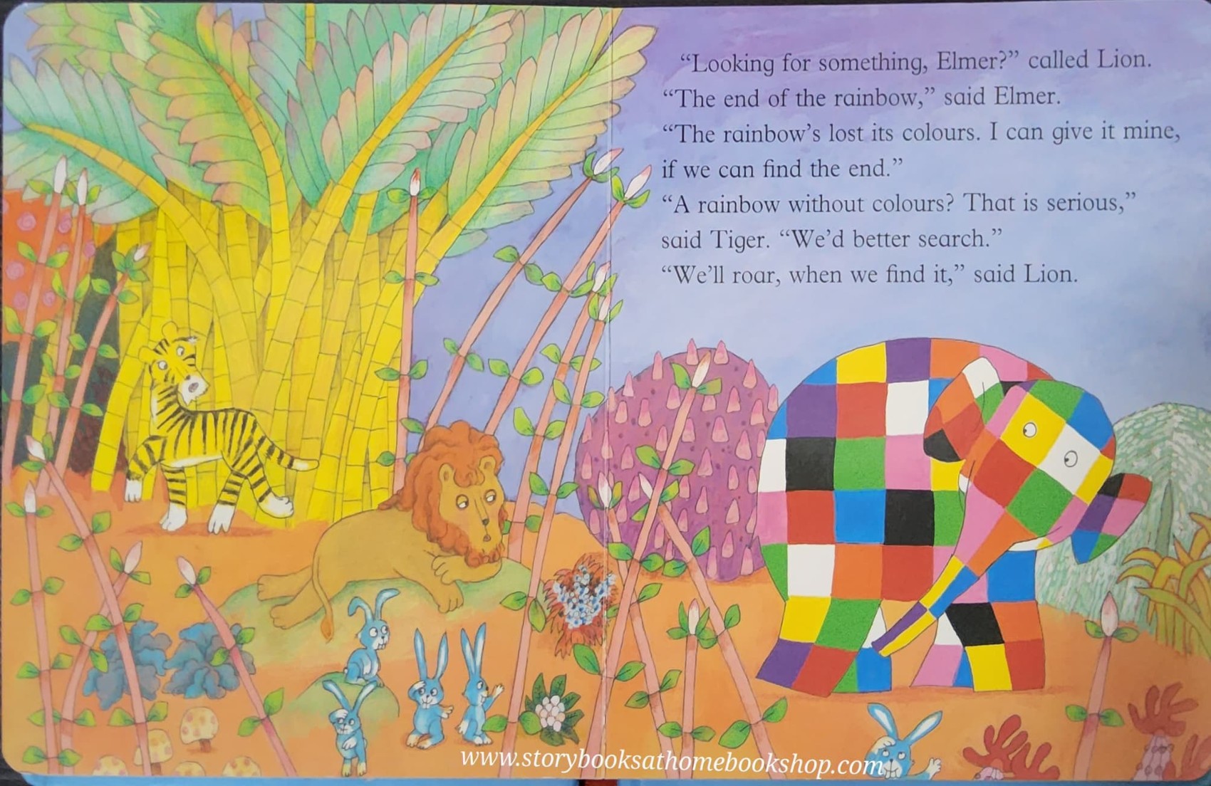 BOARD BOOK** 🍅🍓ELMER AND THE RAINBOW BY DAVID MCKEE
