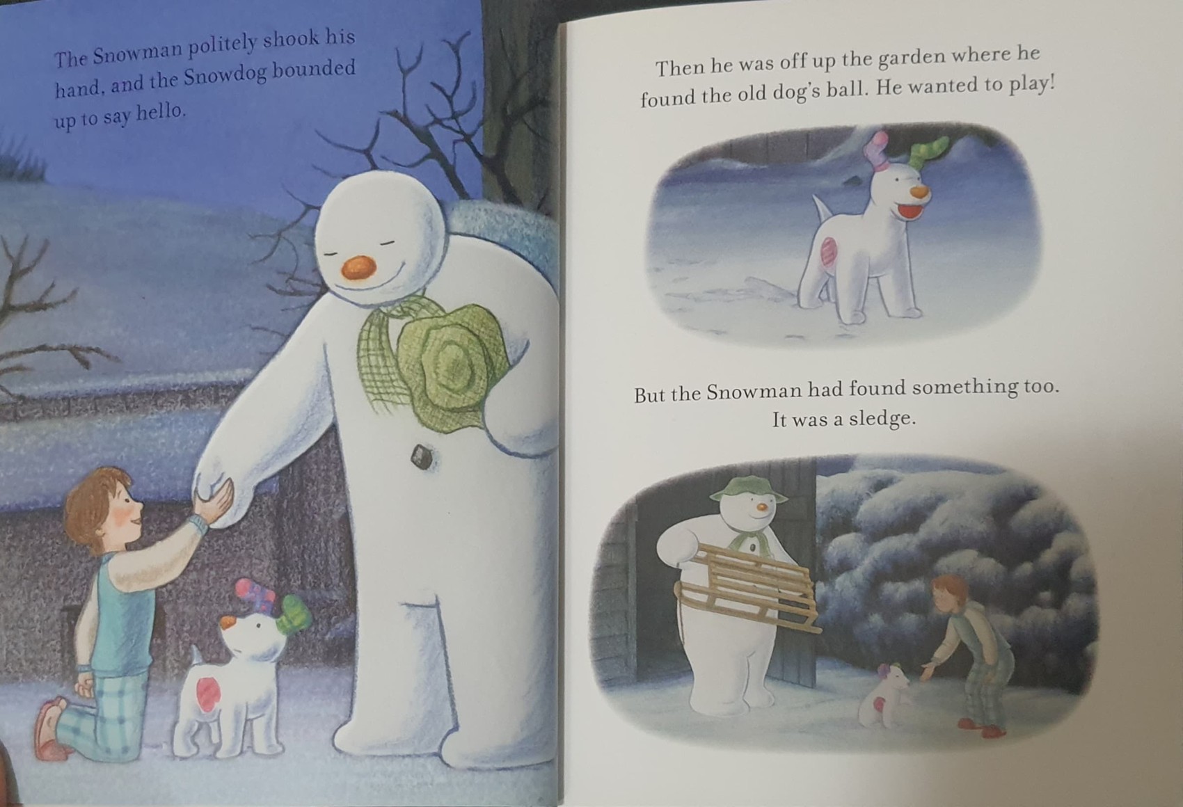 small book** **หนังสือนิทานปกอ่อน** ♥️THE SNOWMAN AND THE SNOWDOG BY RAYMOND BRIGGS
