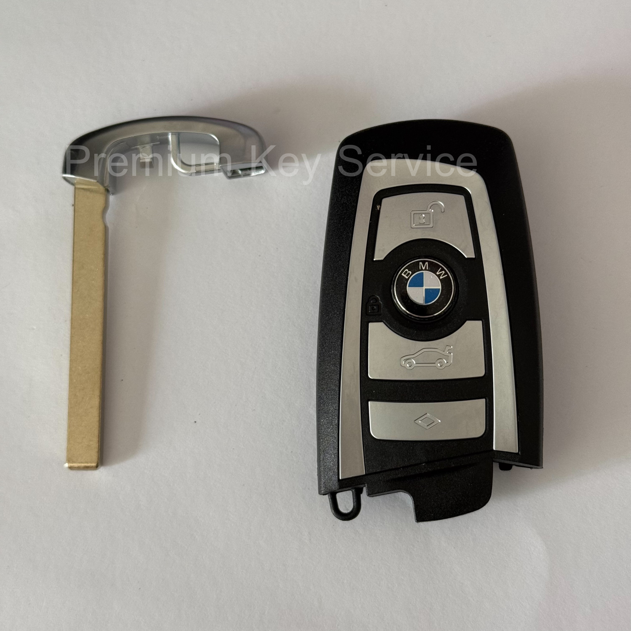 รีโมต BMW CAS4,CAS4+,FEM 4 ปุ่ม, ชิป 49 (PCF7945P) 315/434/868 MHz