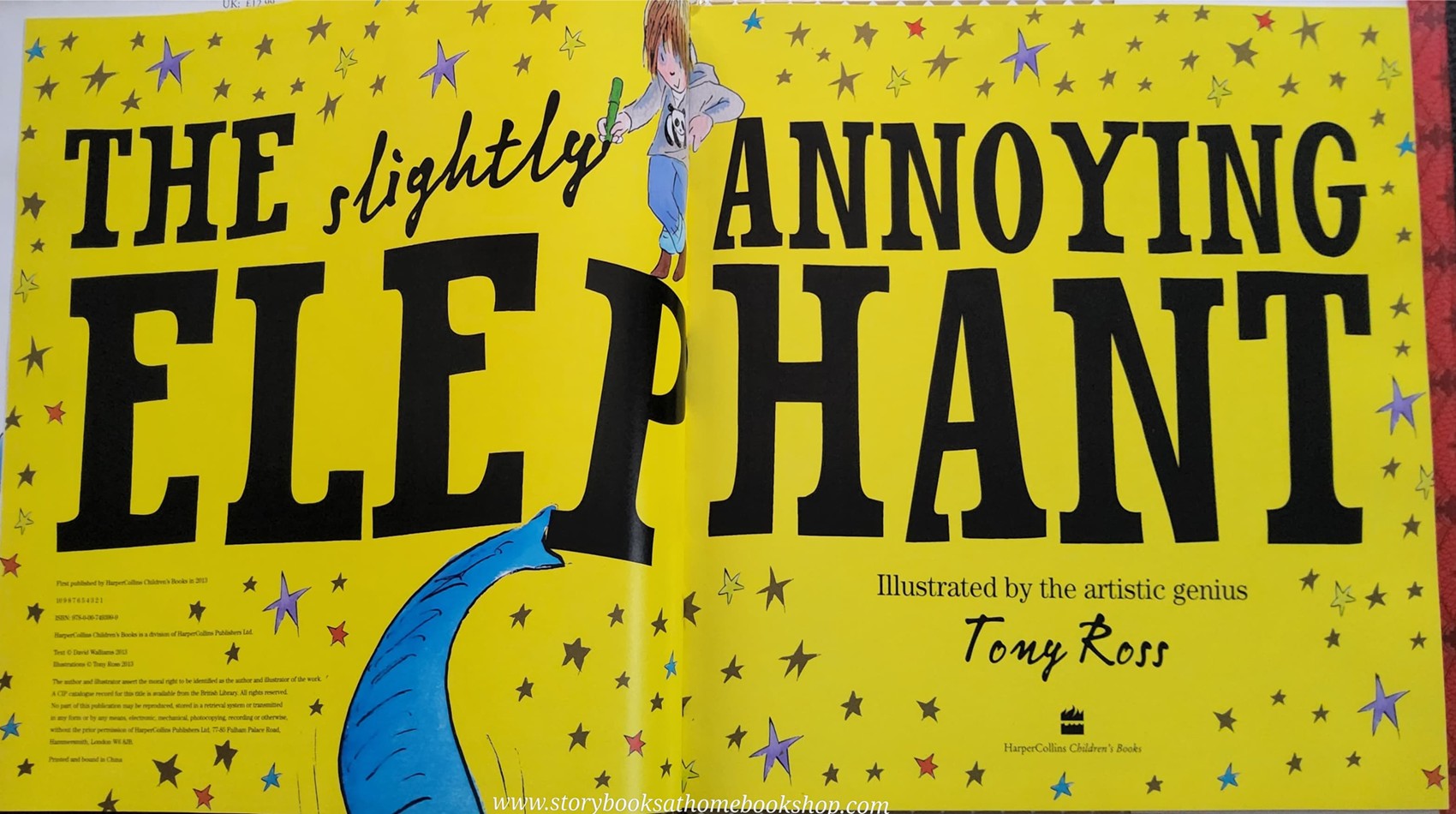 หนังสือนิทานปกแข็ง** 🍅THE SLIGHTLY ANNOYING ELEPHANT BY DAVID WALLIAM