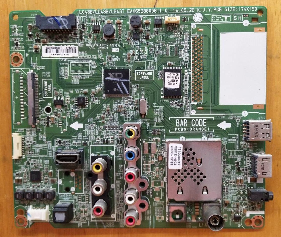เมนบอร์ดทีวีแอลจี (Mainboard TV LG) อะไหล่แท้/มือสองพร้อมใช้งาน ใช้กับรุ่น 42LB561T
