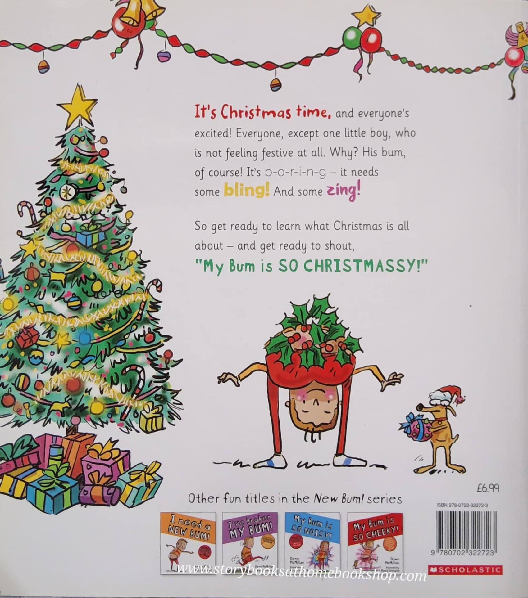 หนังสือนิทานปกอ่อน** 🍓🍓 MY BUM IS SO CHRISTMASSY! BY DAWN KINNAIRD