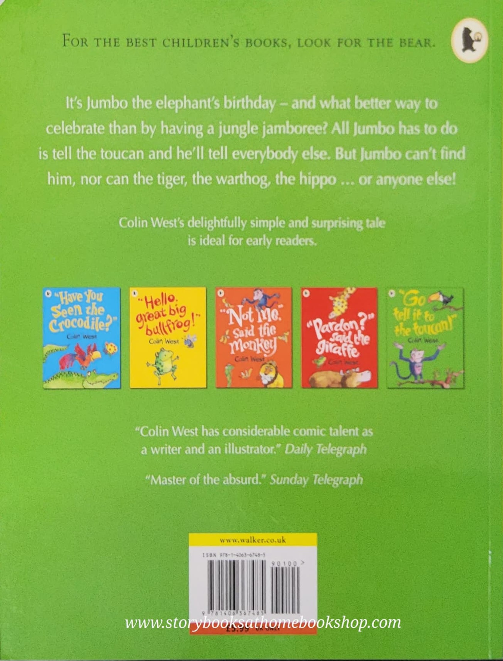 หนังสือนิทานปกอ่อน ** 🍅🍓GO TELL IT TO THE TOUCAH! BY COLIN WEST