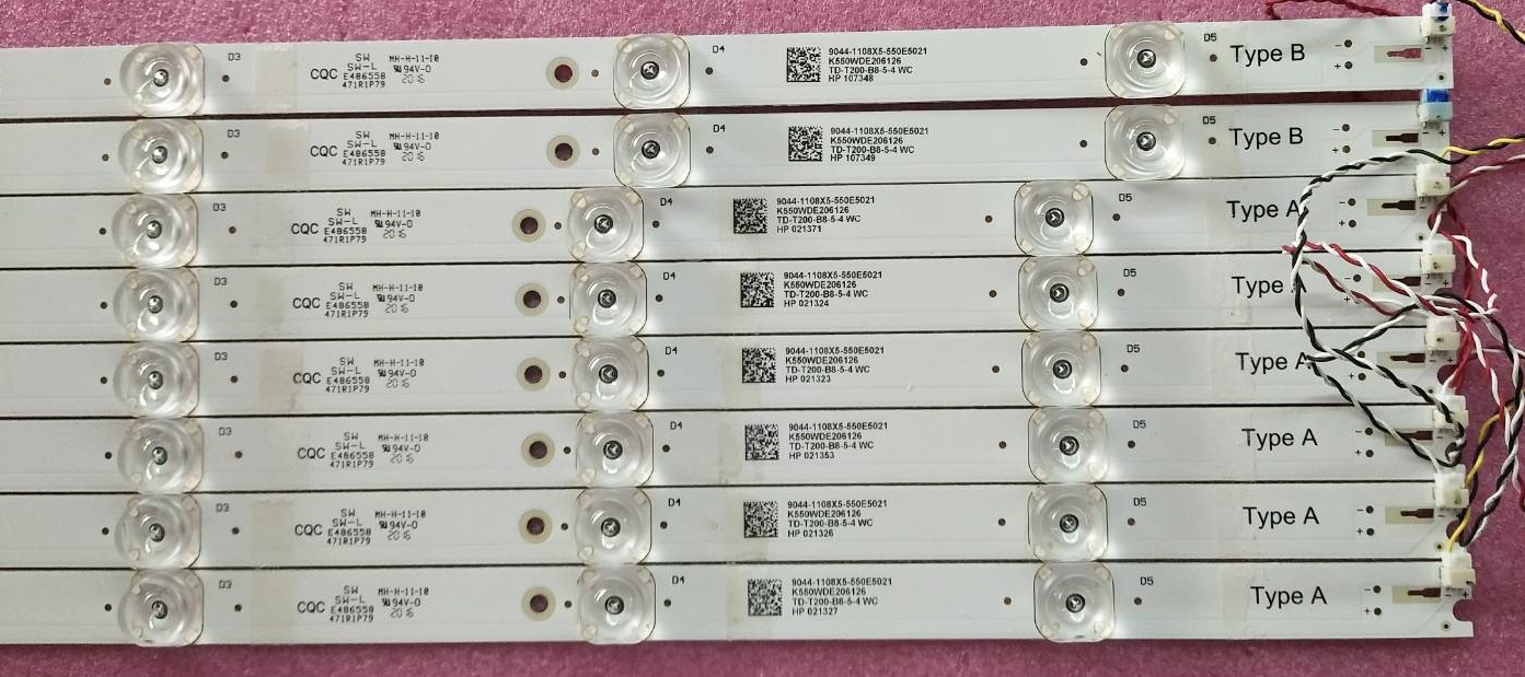 หลอดแบ็คไลท์ทีวีอโคเนติก ACONATIC ของแท้ถอดจากเครื่อง รุ่น55US534AN (หลอดรุ่นนี้มีหลายเวอร์ชั่นให้เทียบความเหมือนด้วย)