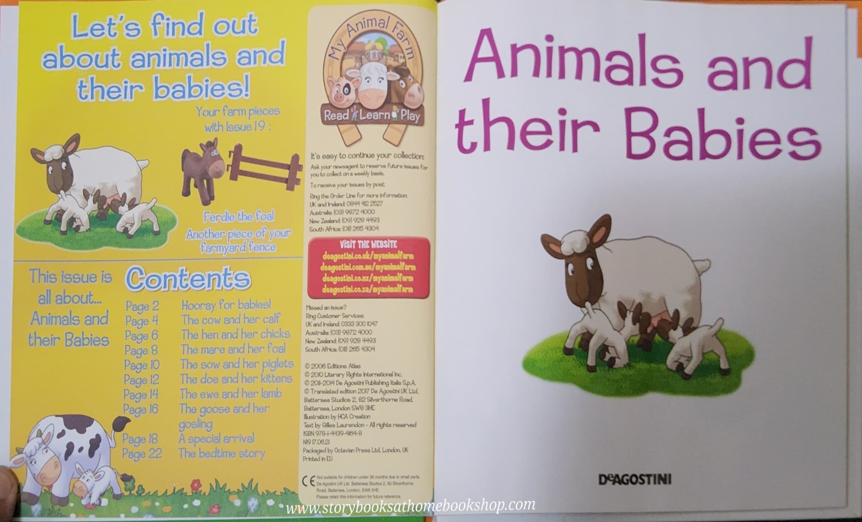 หนังสือนิทานปกแข็ง** 🍅🍓MY ANIMAL FARM: ANIMALS ON THE FARM:ANIMALS AND THEIR BABIES #19