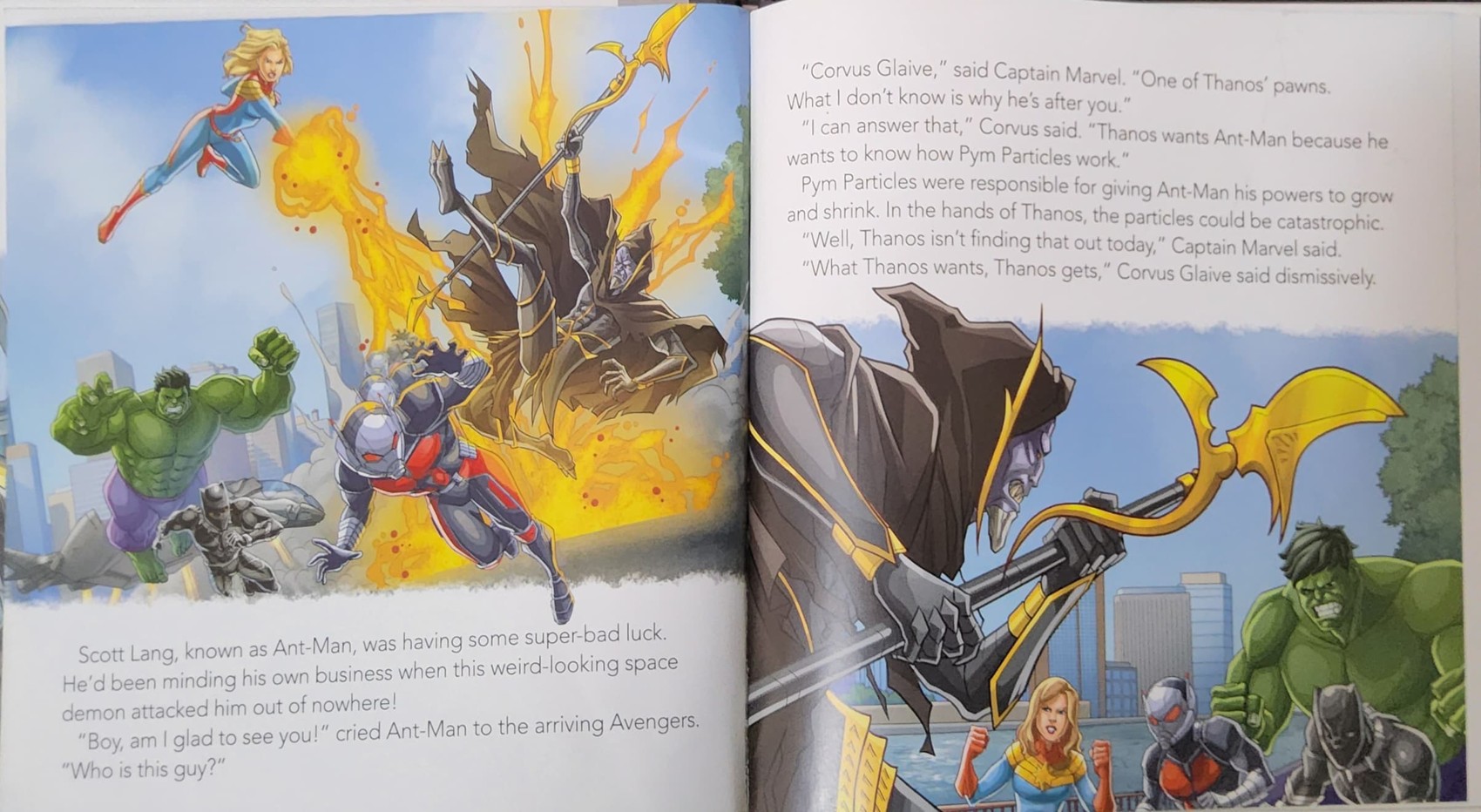 หนังสือนิทานปกแข็ง ** 🍅🍓MARVEL AVENGERS BATTLE AGAINST THE BLACK ORDER